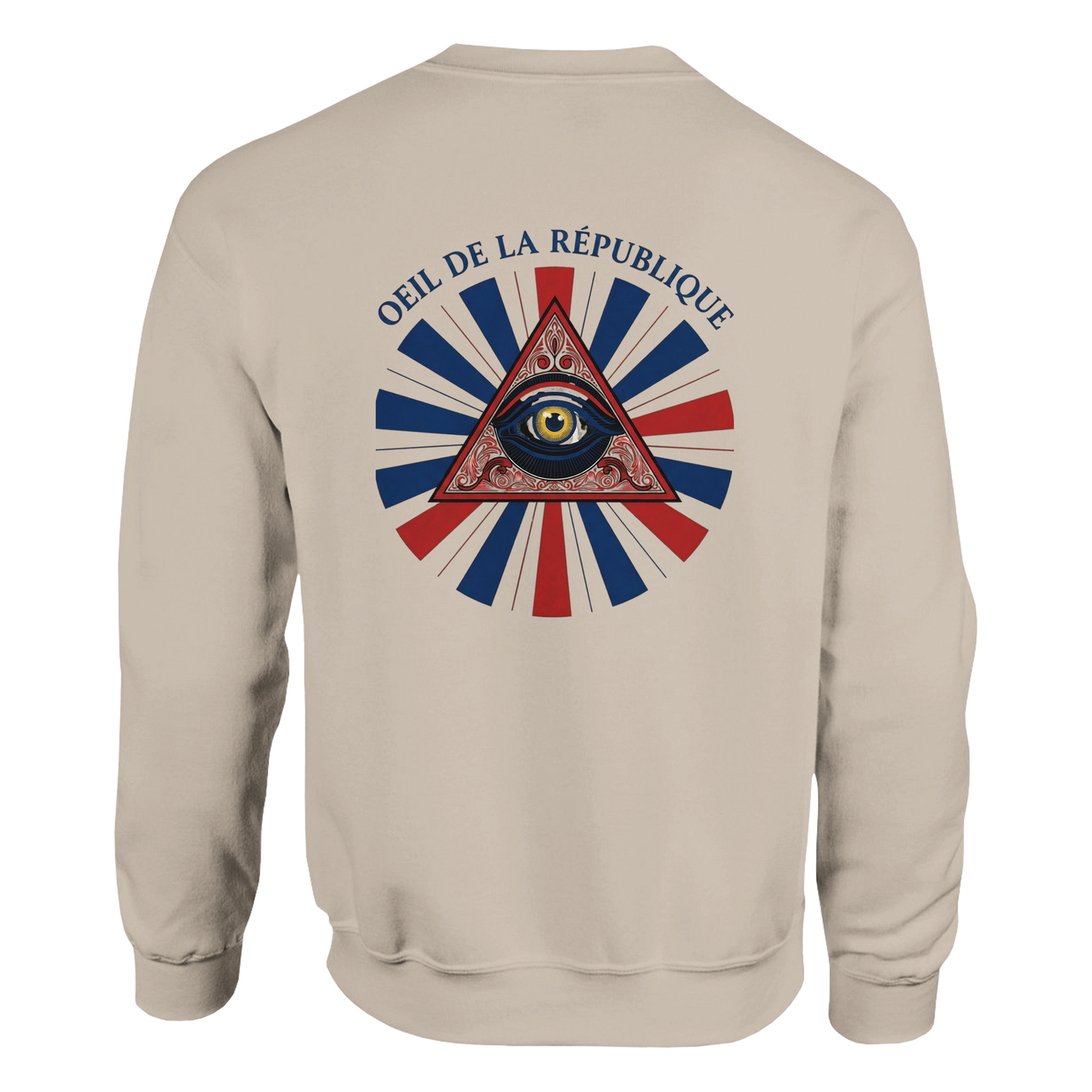 Sweat-shirt Homme Œil de la République - Confort Premium et Design Graphique