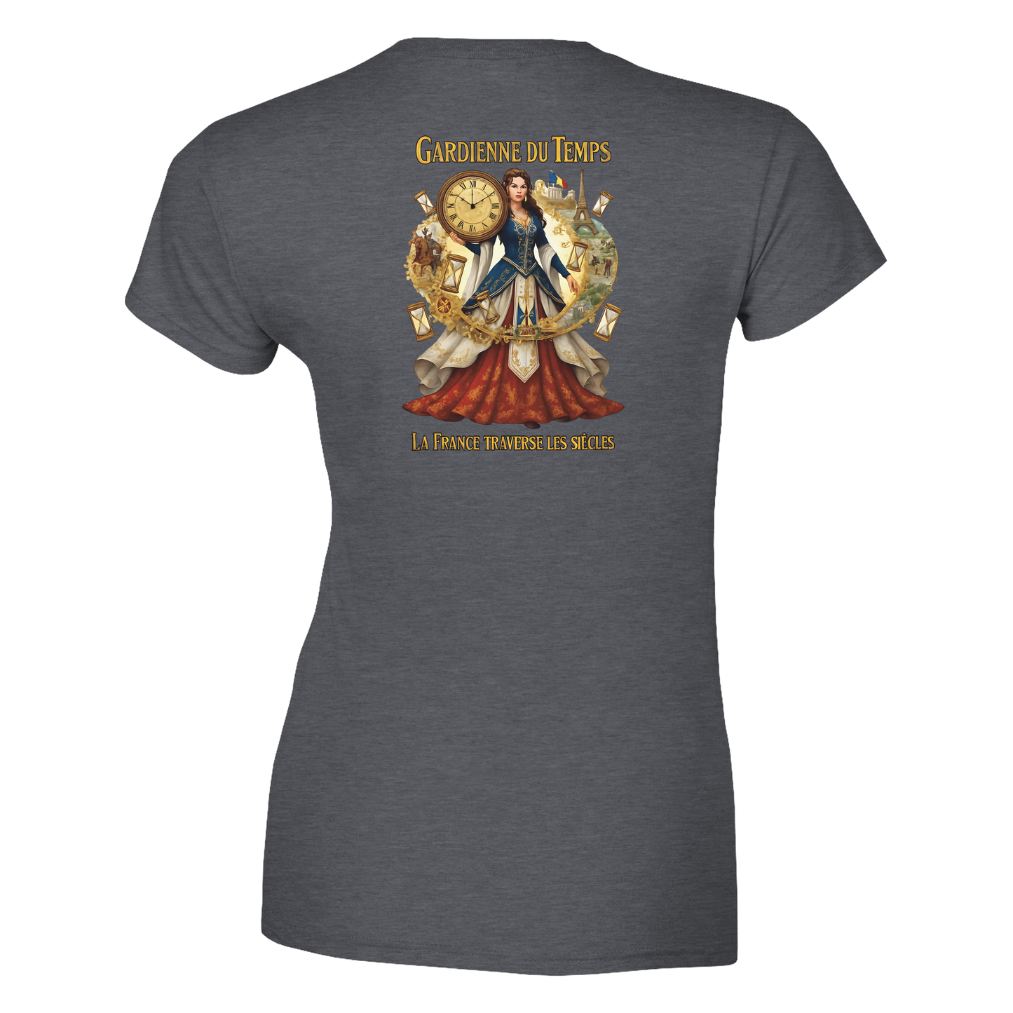 T-shirt Femme Gardienne du Temps - Coton Bio Style Unique