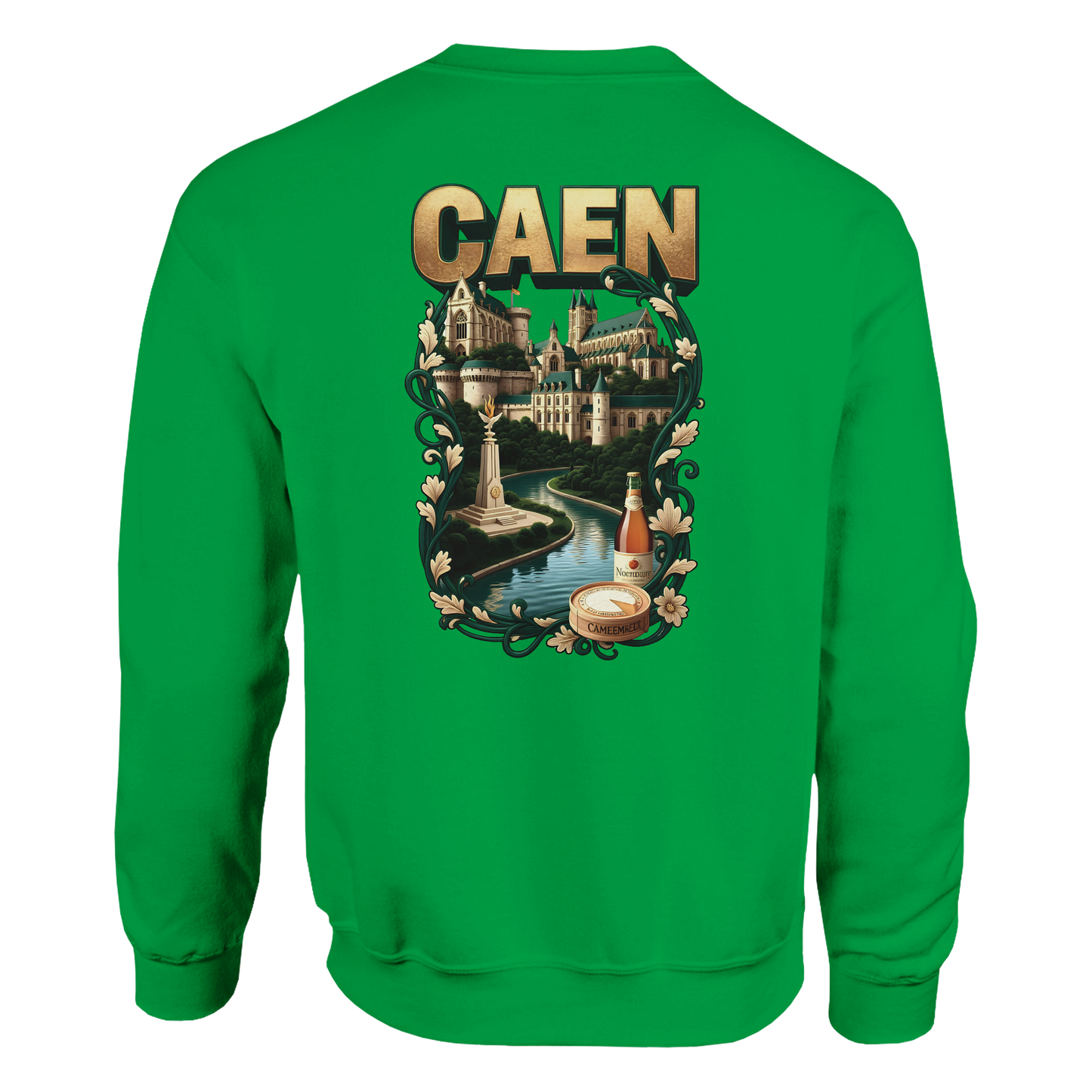Sweat-shirt Unisexe Caen - Ville de France - Confort Classique