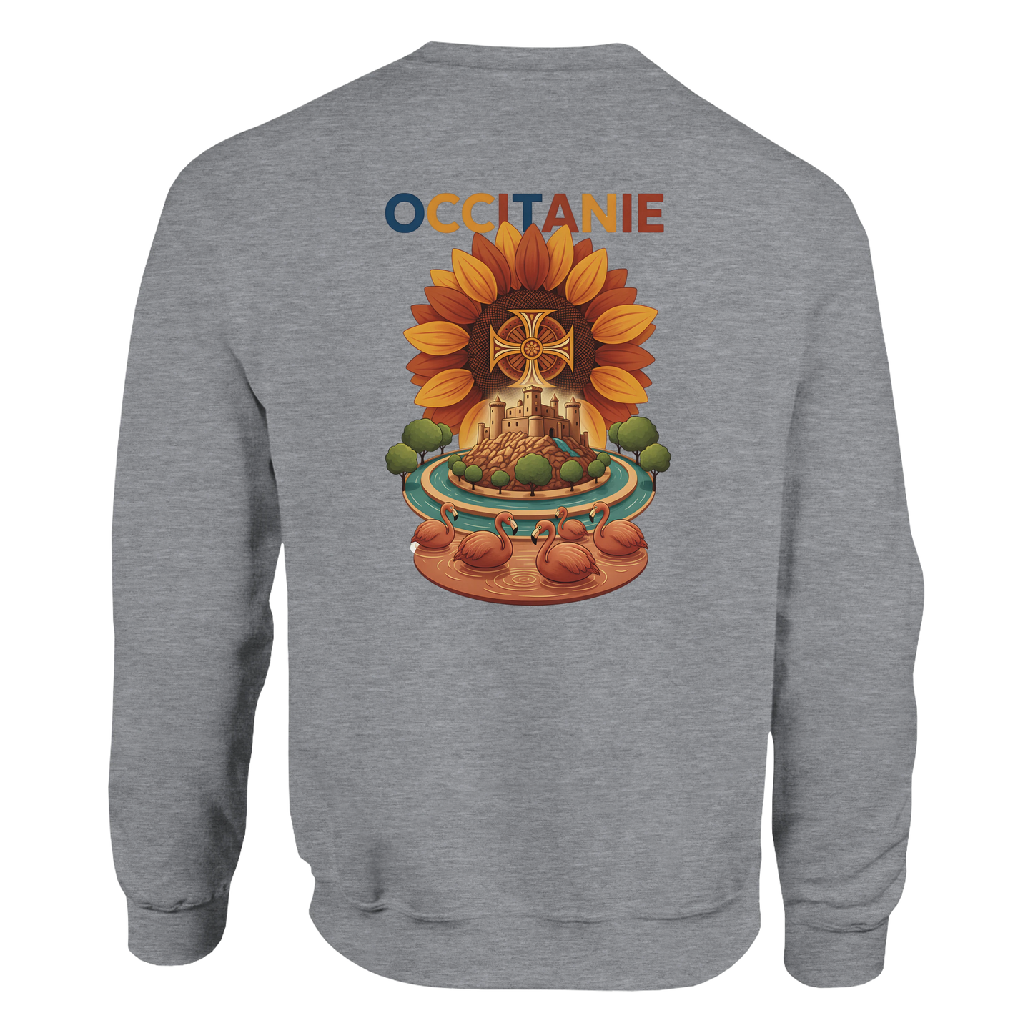Sweat-shirt Unisexe Occitanie – Sweat Confortable et Résistant