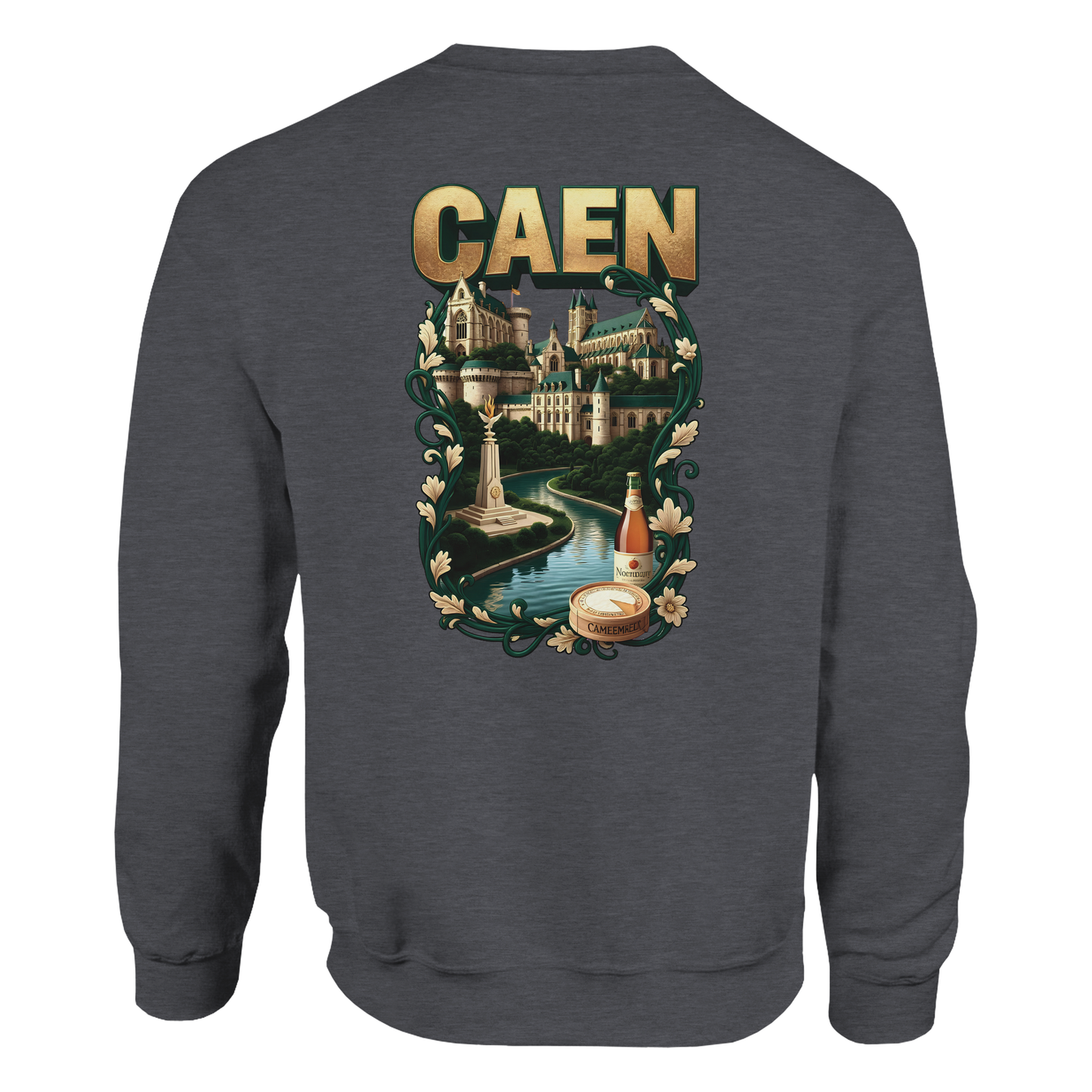 Sweat-shirt Unisexe Caen - Ville de France - Confort Classique