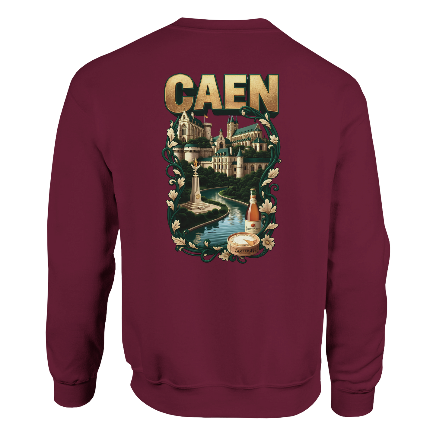 Sweat-shirt Unisexe Caen - Ville de France - Confort Classique