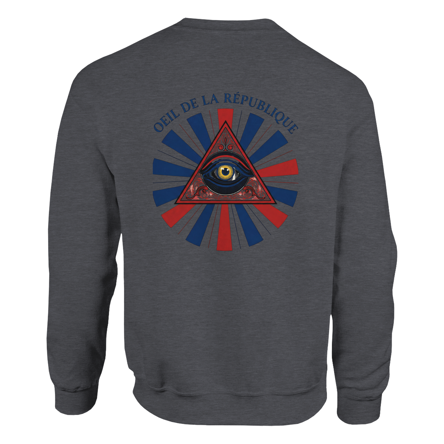 Sweat-shirt Homme Œil de la République - Confort Premium et Design Graphique