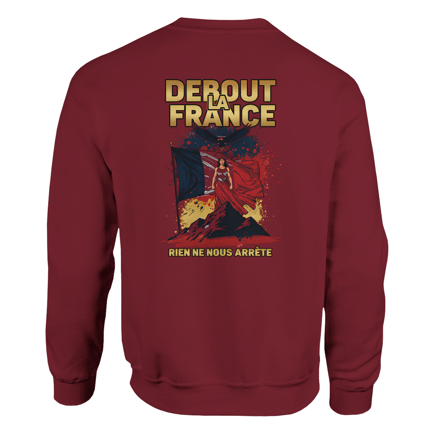 Sweat-shirt Femme Debout la France – Sweat à Capuche Confortable et Résistant