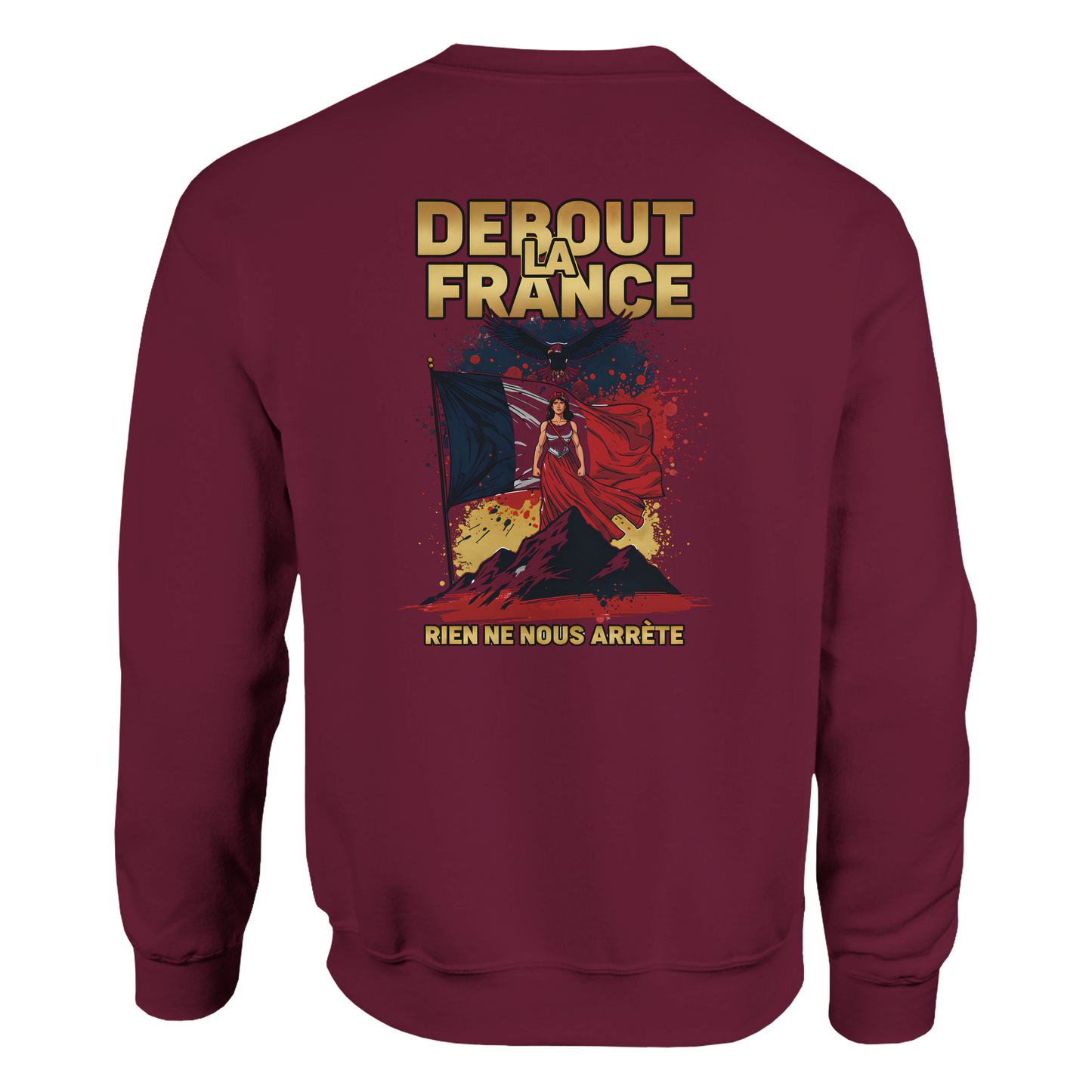 Sweat-shirt Femme Debout la France – Sweat à Capuche Confortable et Résistant