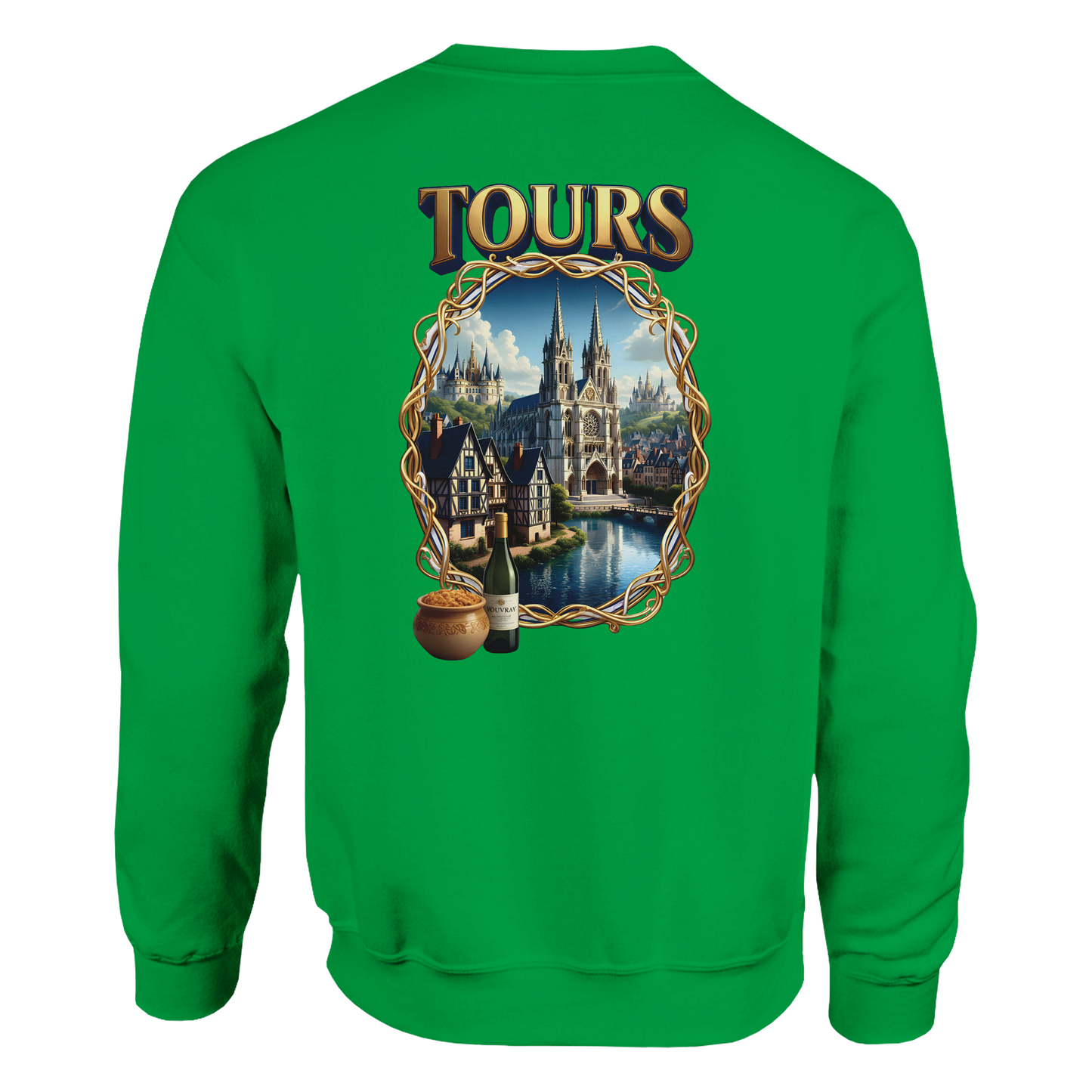 Sweat-shirt Unisexe Tours France - Classique et Confortable