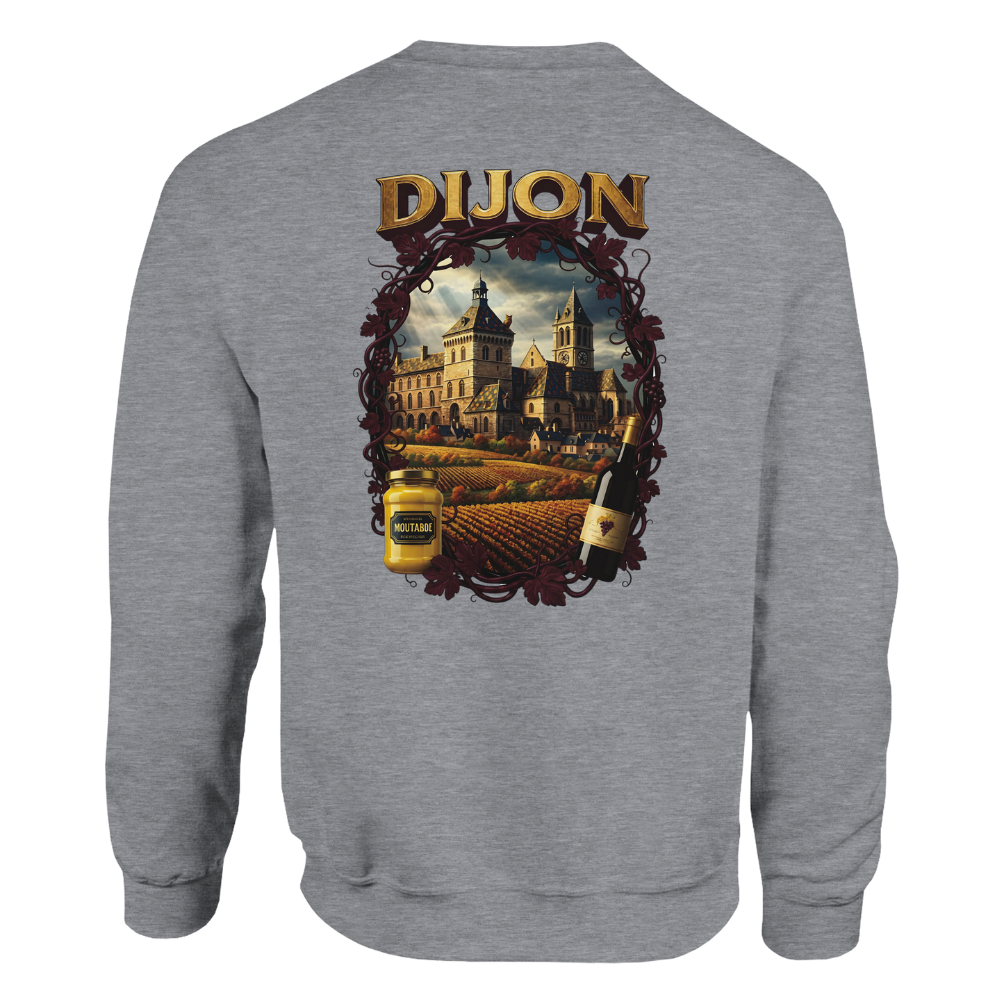 Sweat-shirt Unisexe Dijon – Ville de France – Coupe Classique Confortable