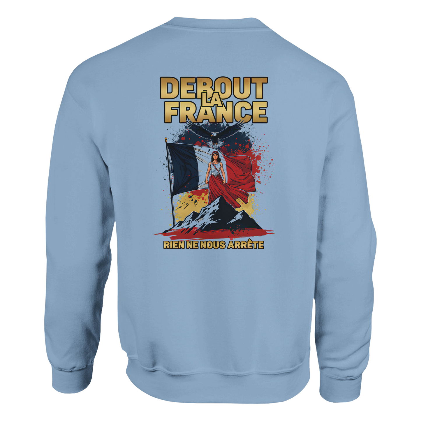 Sweat-shirt Femme Debout la France – Sweat à Capuche Confortable et Résistant