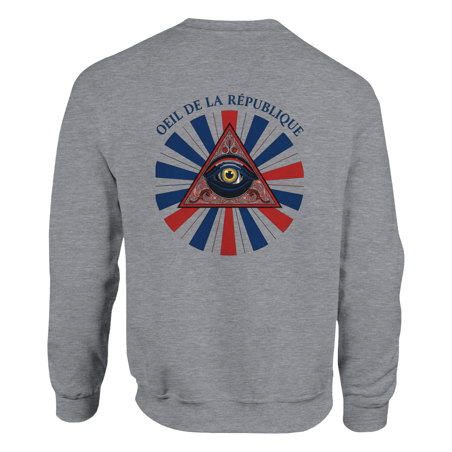 Sweat-shirt Homme Œil de la République - Confort Premium et Design Graphique