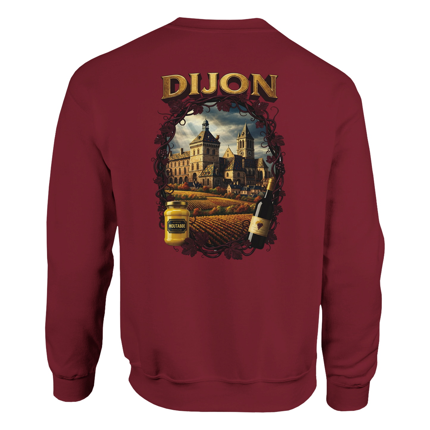 Sweat-shirt Unisexe Dijon – Ville de France – Coupe Classique Confortable
