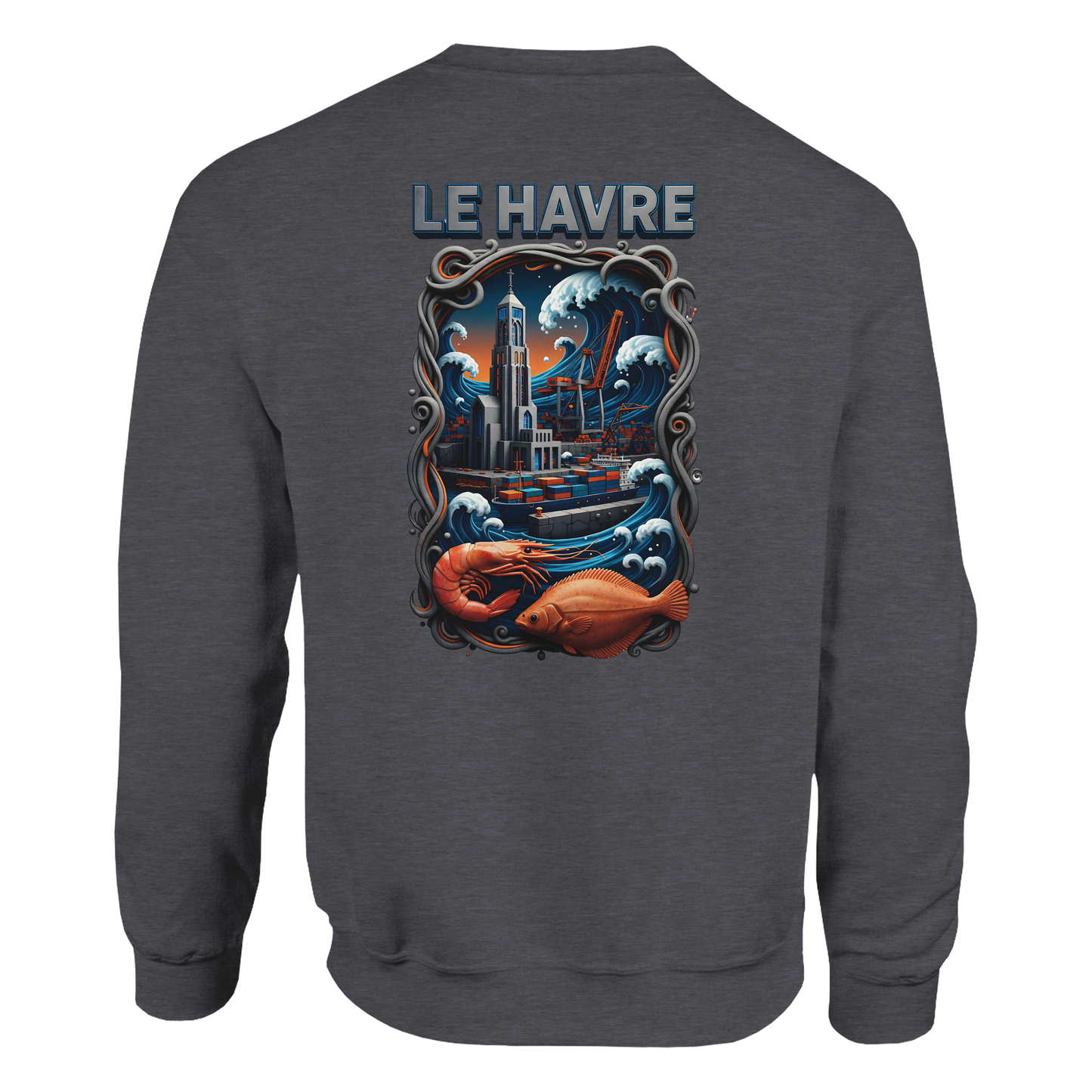 Sweat-shirt Unisexe Le Havre – Pull Classique Confortable