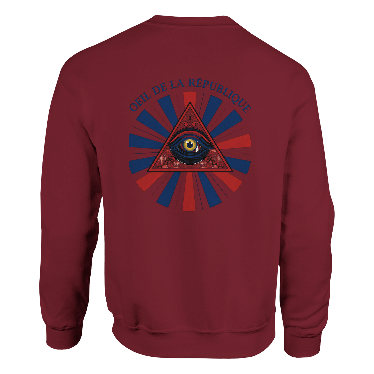 Sweat-shirt Homme Œil de la République - Confort Premium et Design Graphique