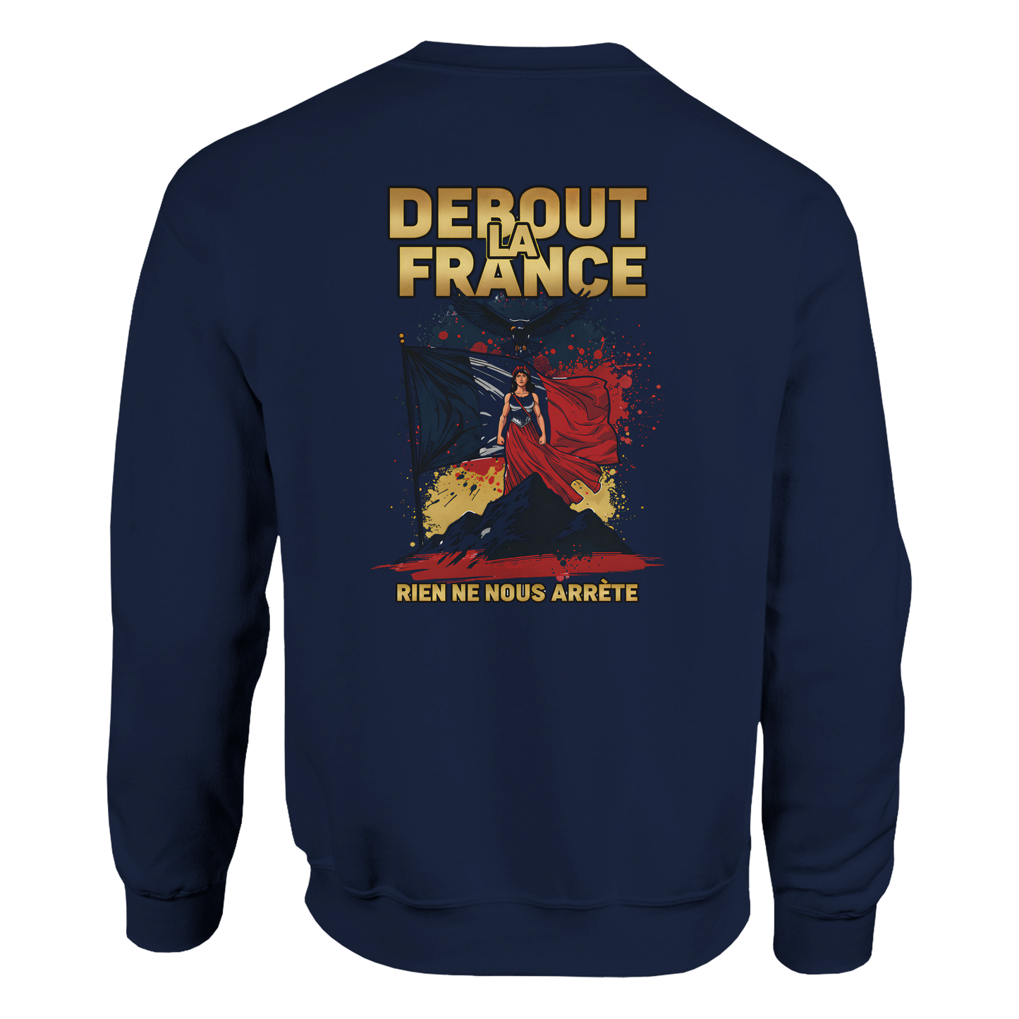 Sweat-shirt Femme Debout la France – Sweat à Capuche Confortable et Résistant