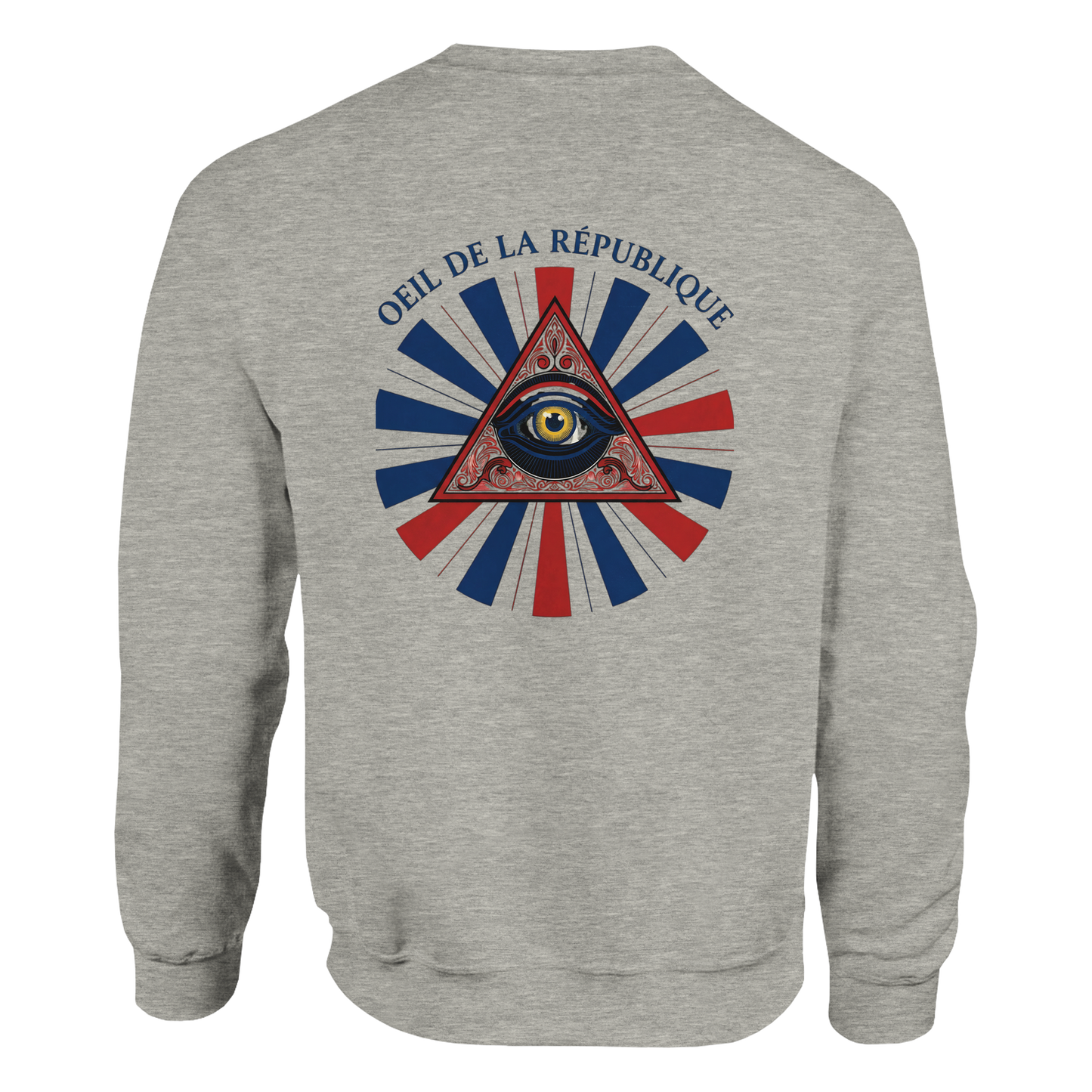 Sweat-shirt Homme Œil de la République - Confort Premium et Design Graphique