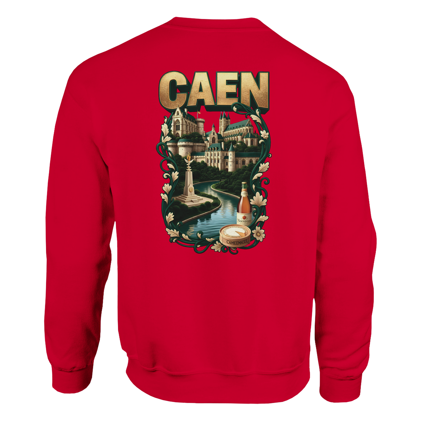Sweat-shirt Unisexe Caen - Ville de France - Confort Classique