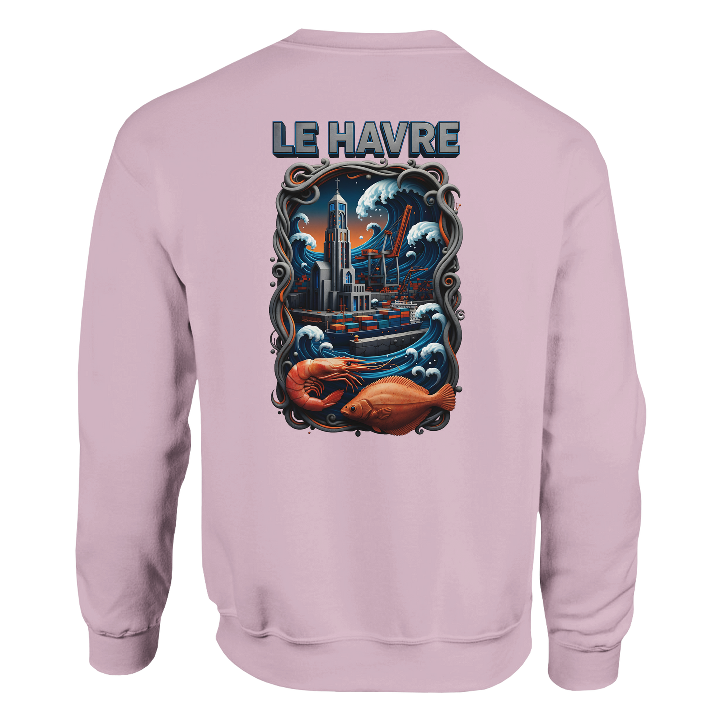 Sweat-shirt Unisexe Le Havre – Pull Classique Confortable