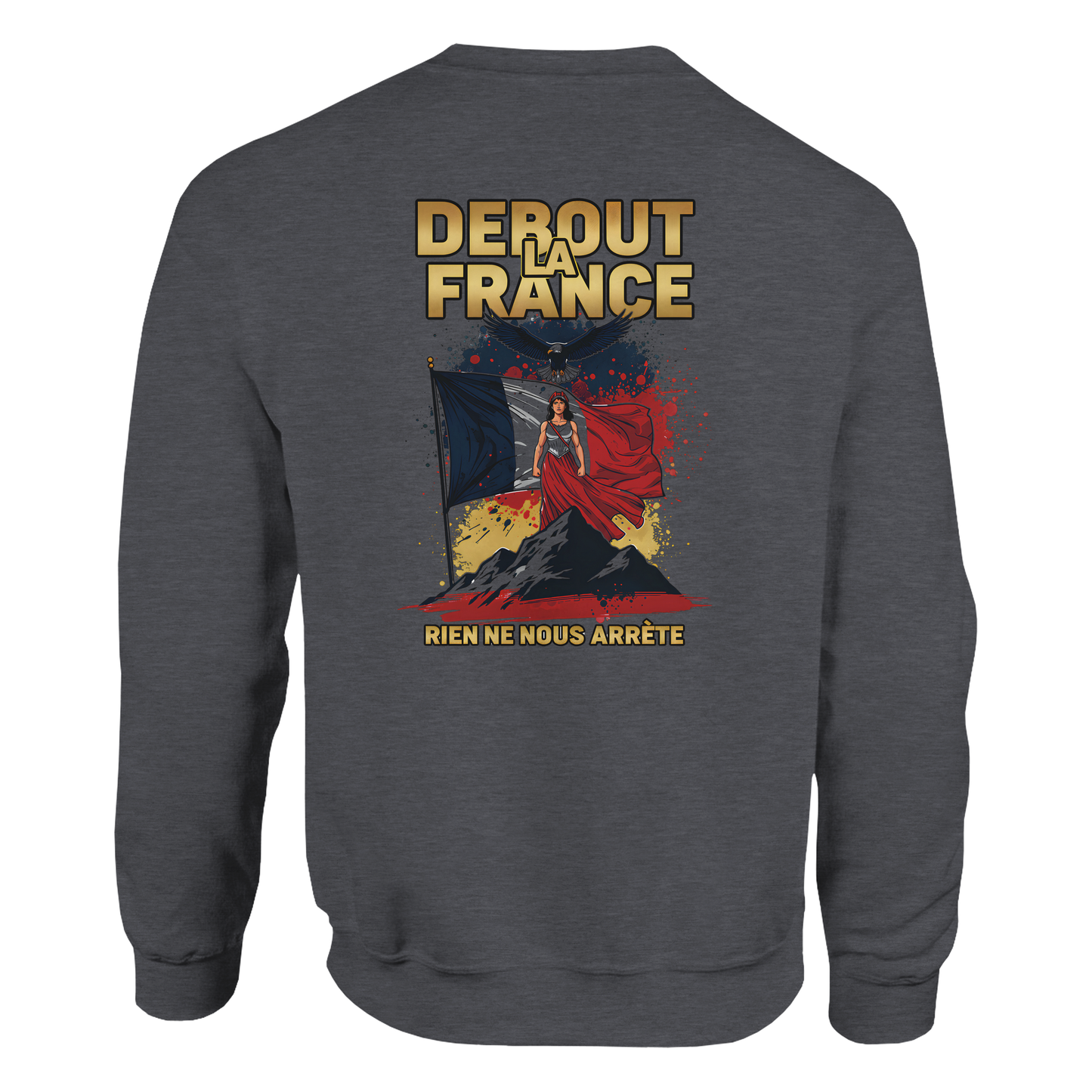 Sweat-shirt Femme Debout la France – Sweat à Capuche Confortable et Résistant