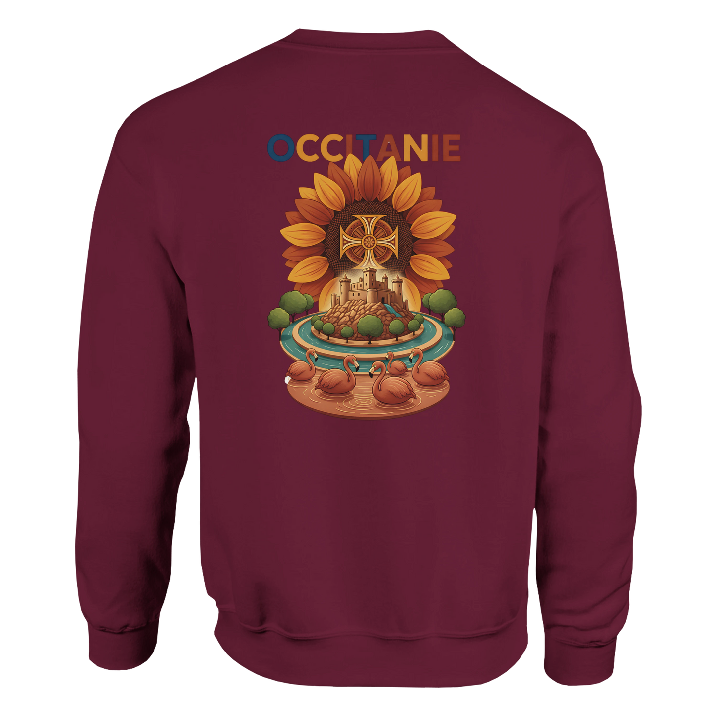 Sweat-shirt Unisexe Occitanie – Sweat Confortable et Résistant