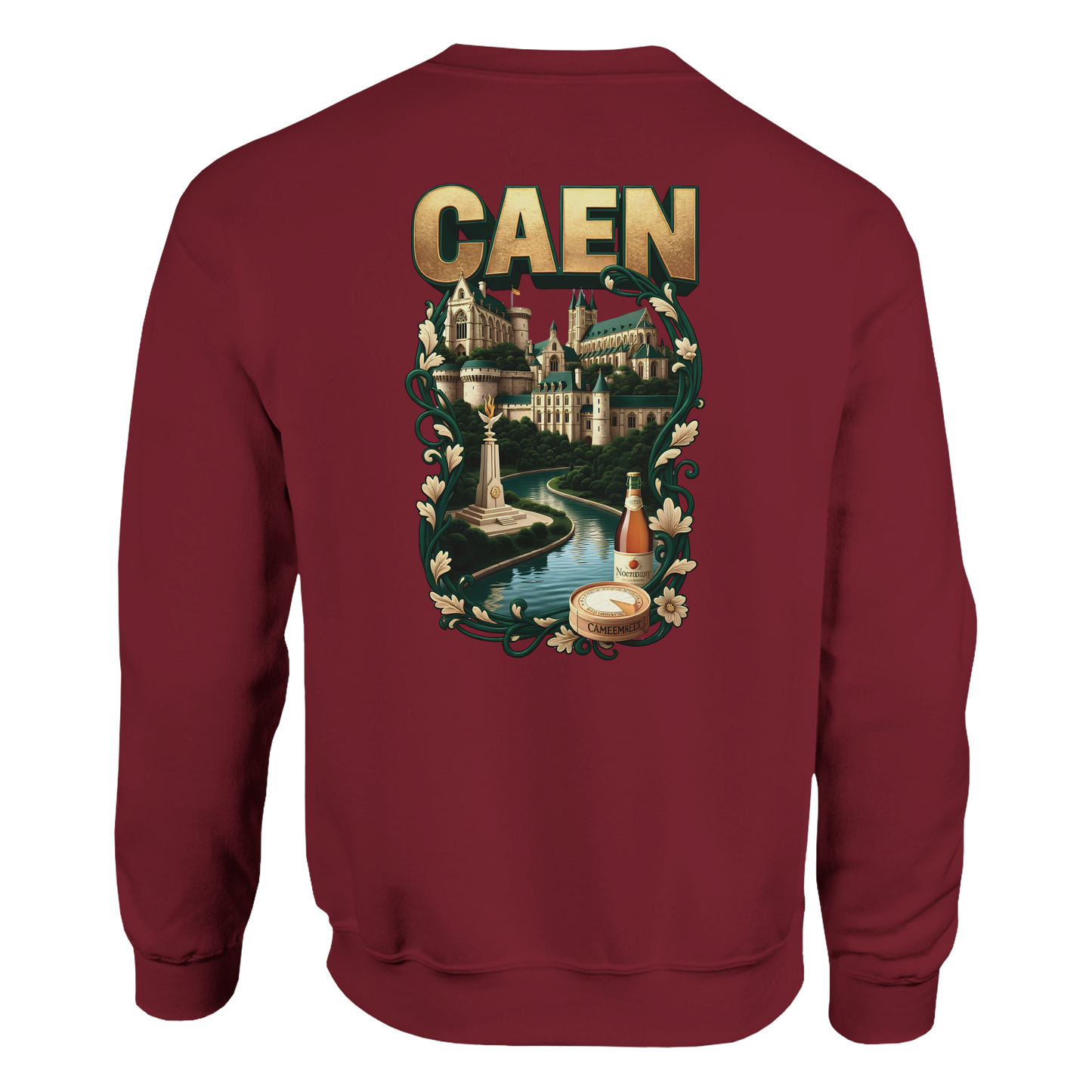 Sweat-shirt Unisexe Caen - Ville de France - Confort Classique