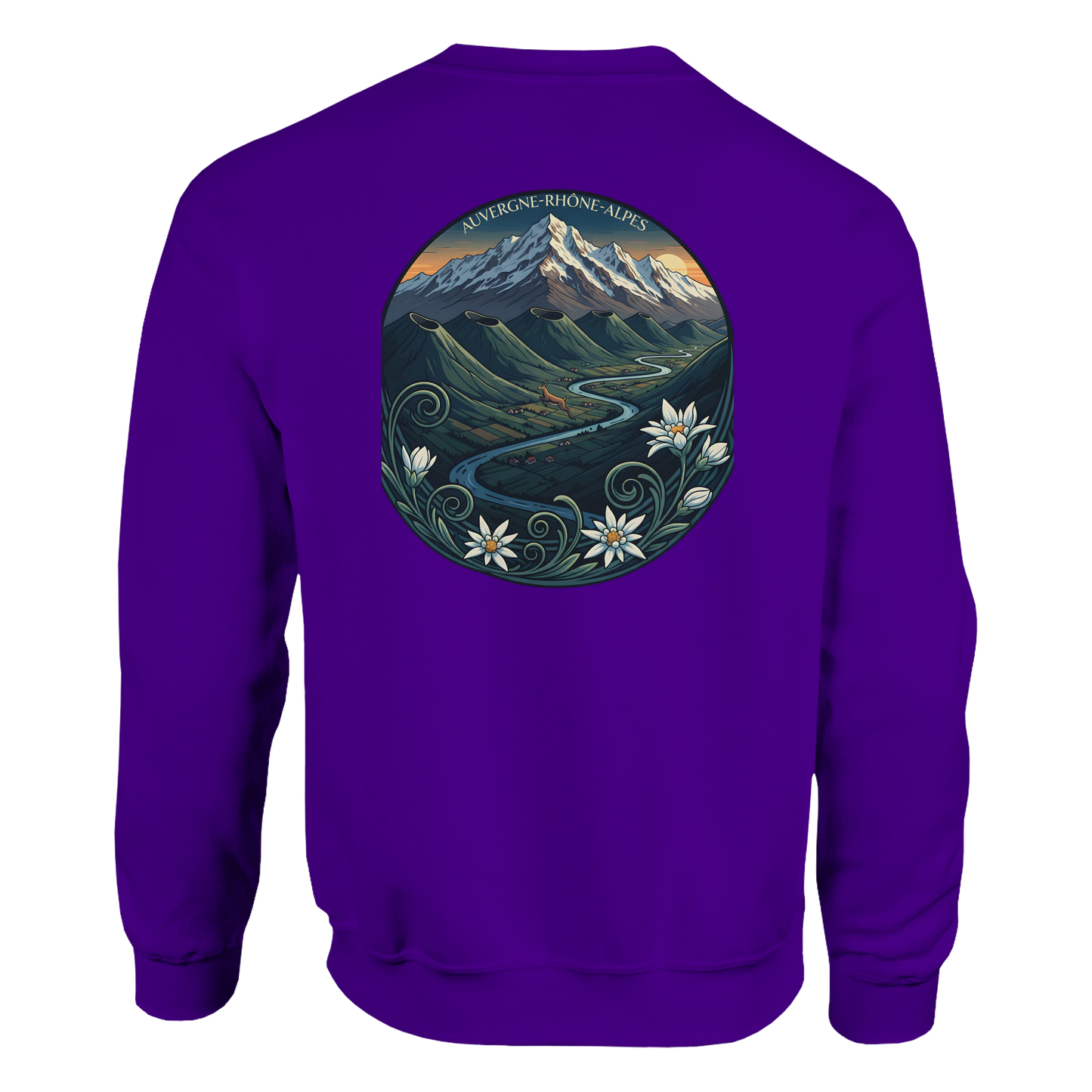 Sweat-shirt Unisexe Auvergne-Rhône-Alpes – Confort Classique