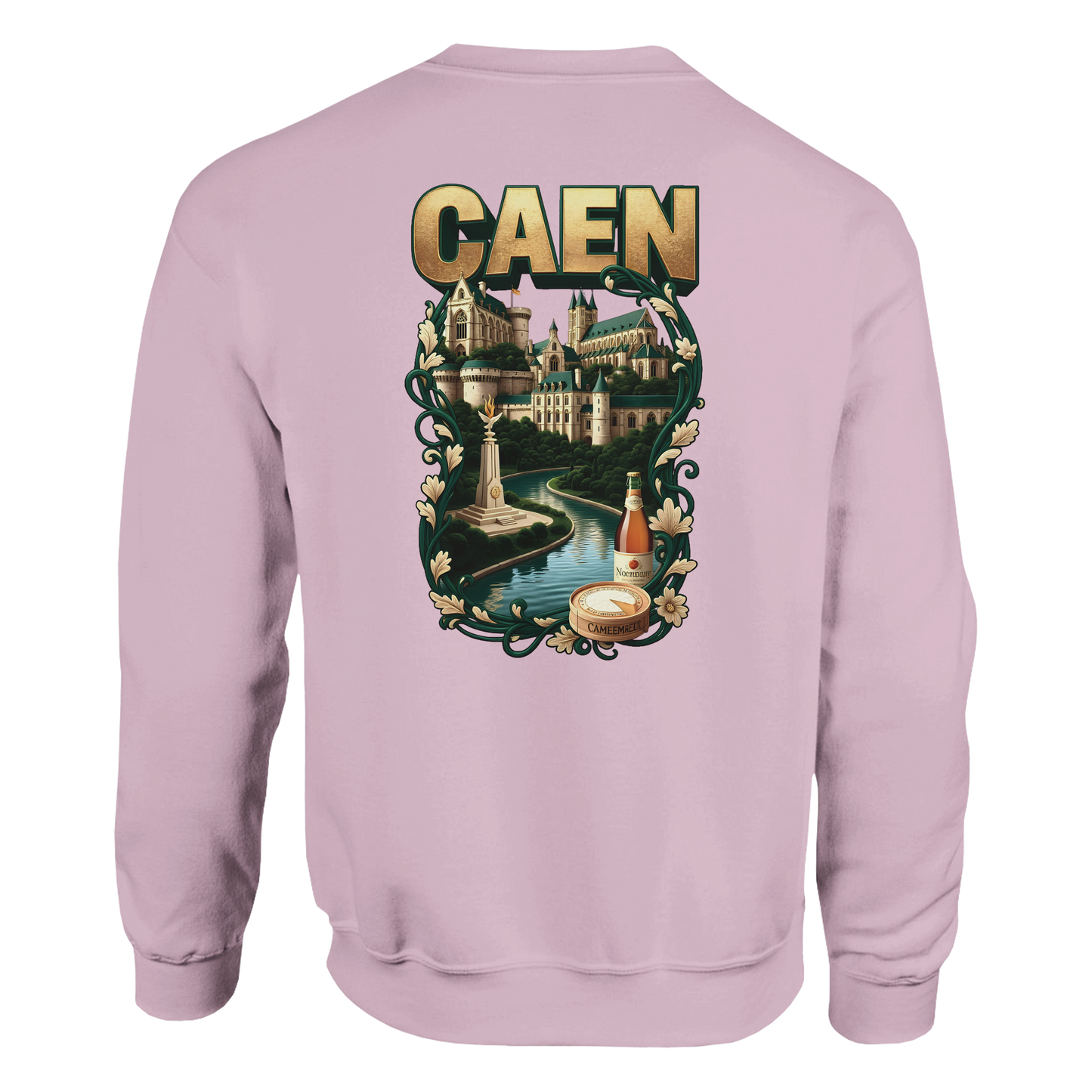 Sweat-shirt Unisexe Caen - Ville de France - Confort Classique