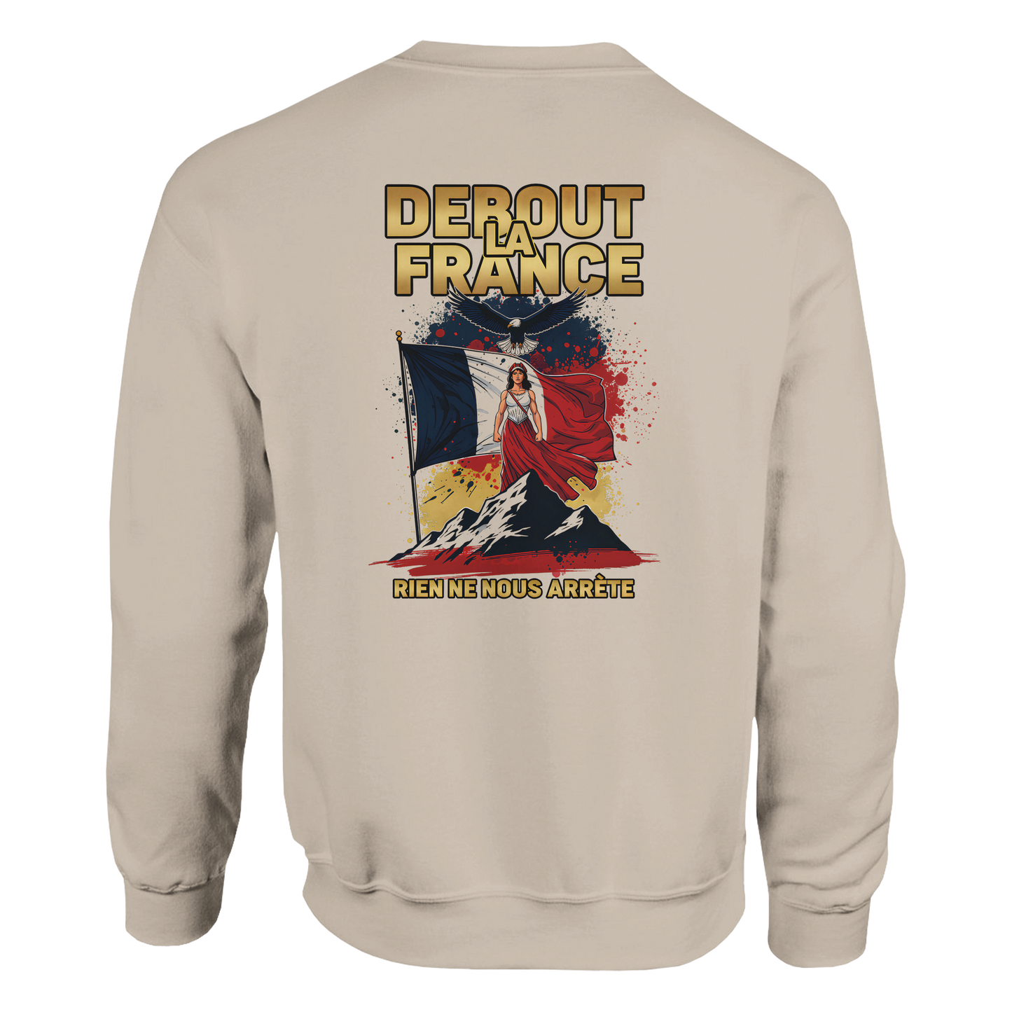 Sweat-shirt Femme Debout la France – Sweat à Capuche Confortable et Résistant