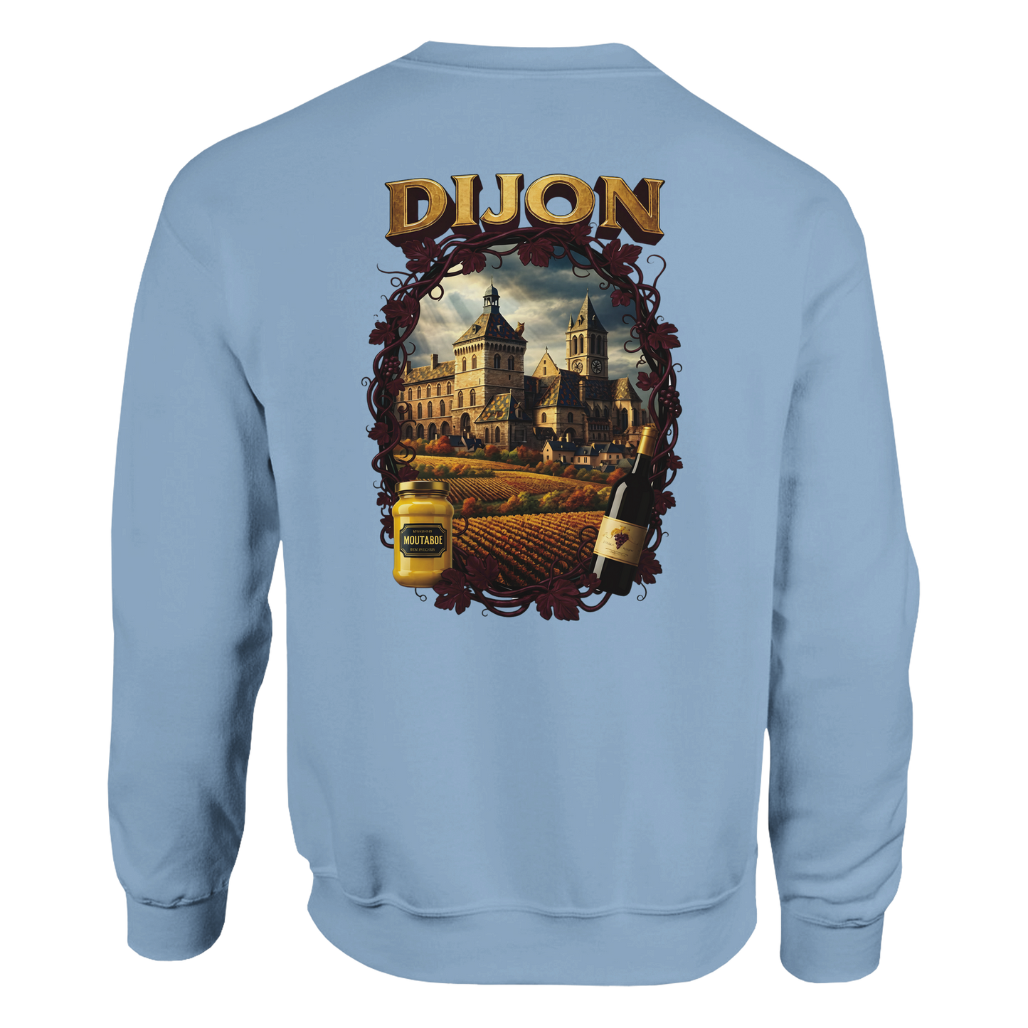 Sweat-shirt Unisexe Dijon – Ville de France – Coupe Classique Confortable