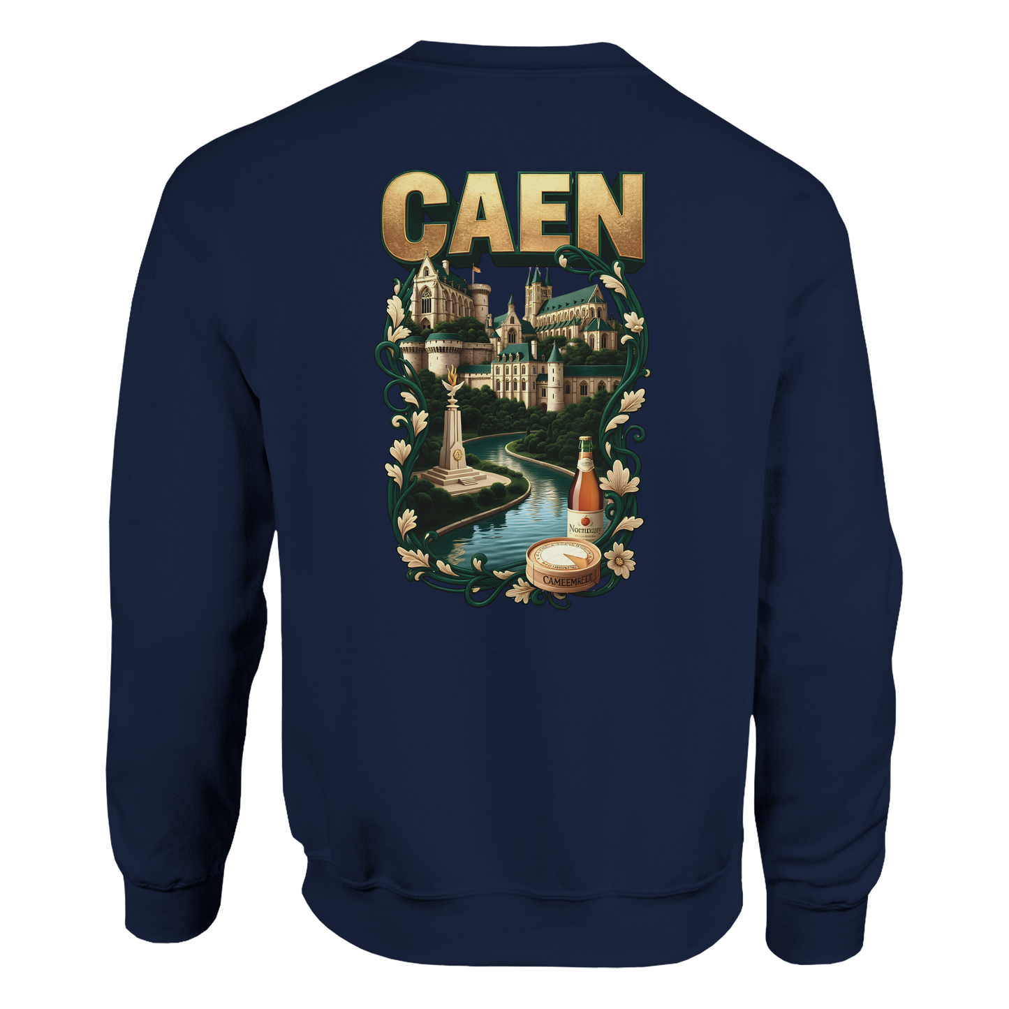 Sweat-shirt Unisexe Caen - Ville de France - Confort Classique