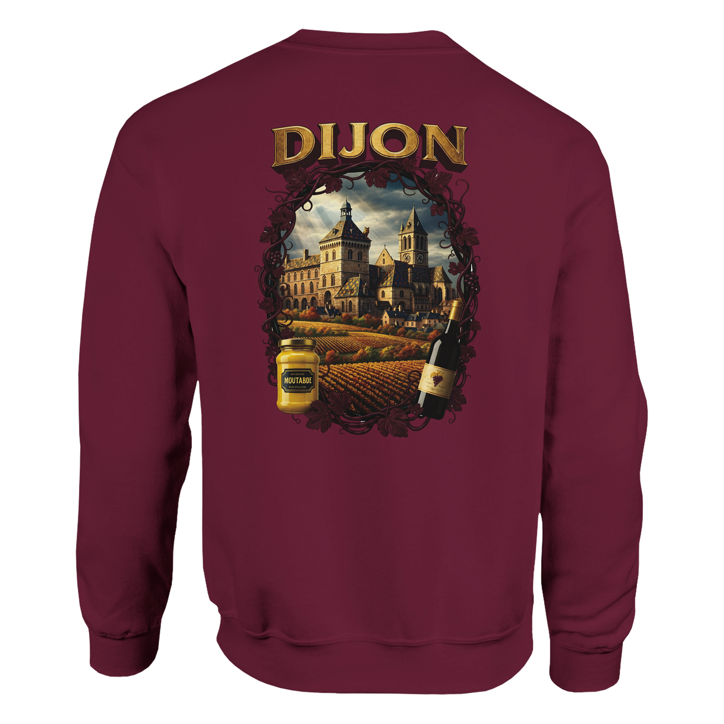 Sweat-shirt Unisexe Dijon – Ville de France – Coupe Classique Confortable