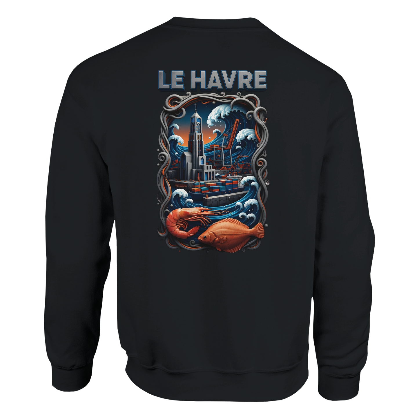Sweat-shirt Unisexe Le Havre – Pull Classique Confortable