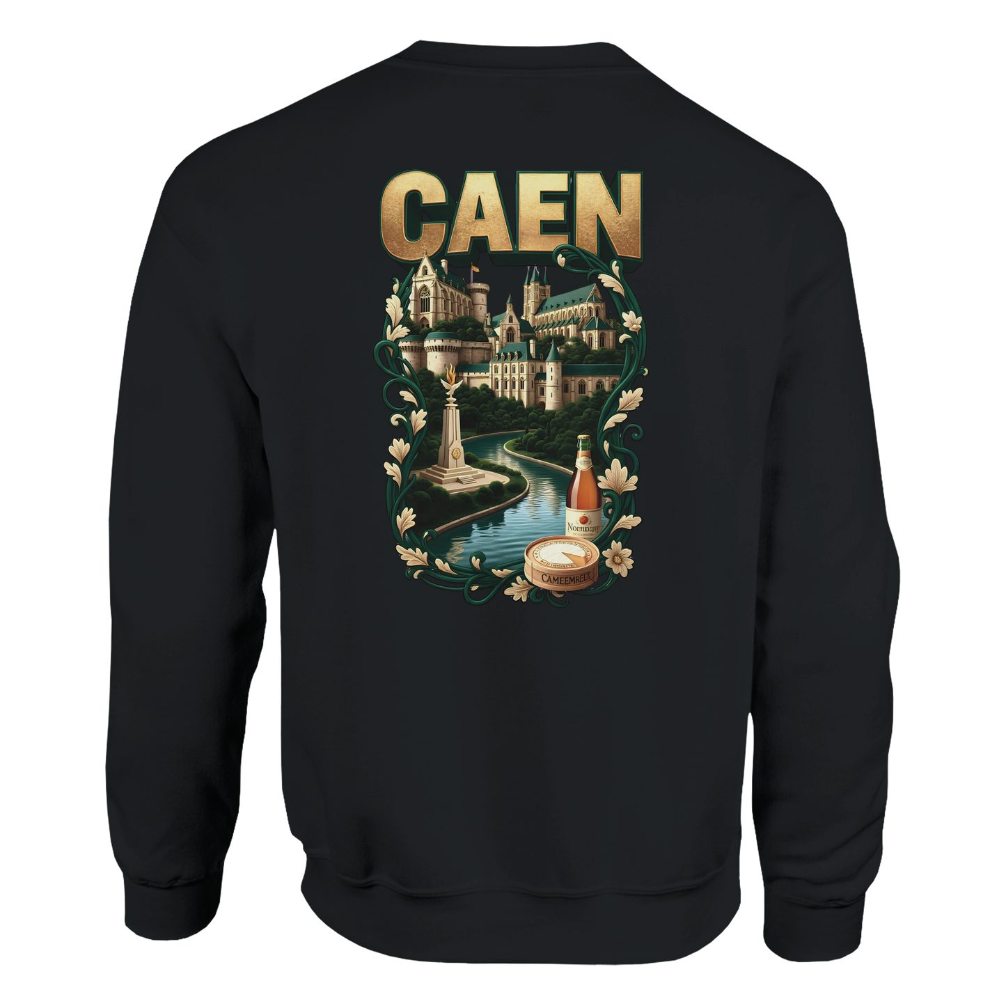 Sweat-shirt Unisexe Caen - Ville de France - Confort Classique