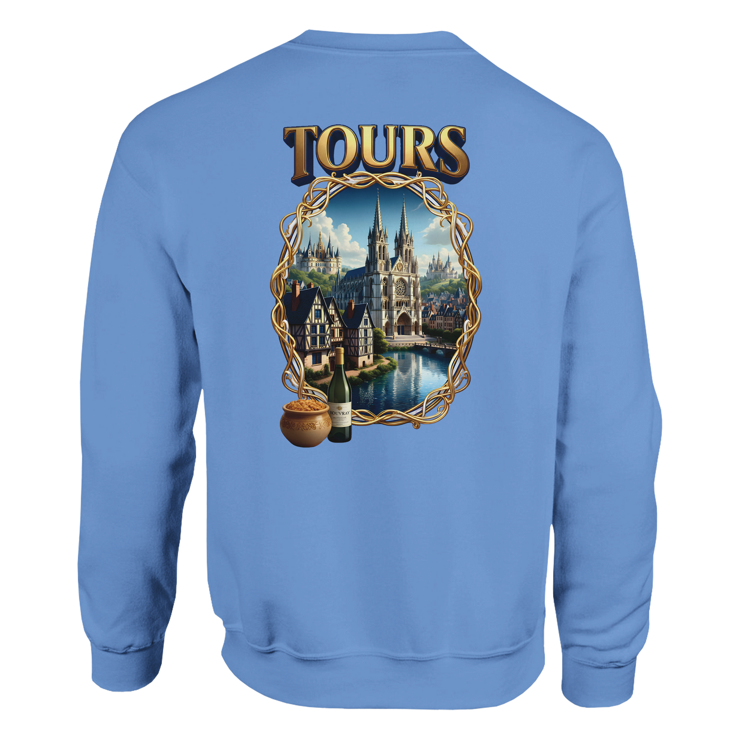 Sweat-shirt Unisexe Tours France - Classique et Confortable