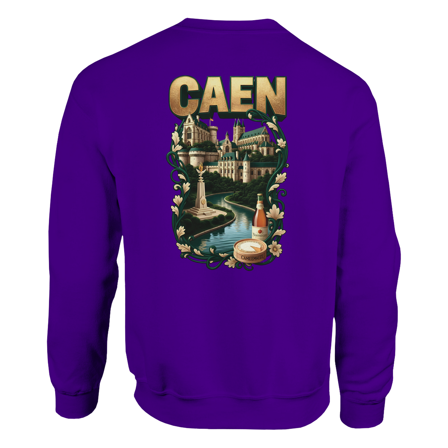 Sweat-shirt Unisexe Caen - Ville de France - Confort Classique