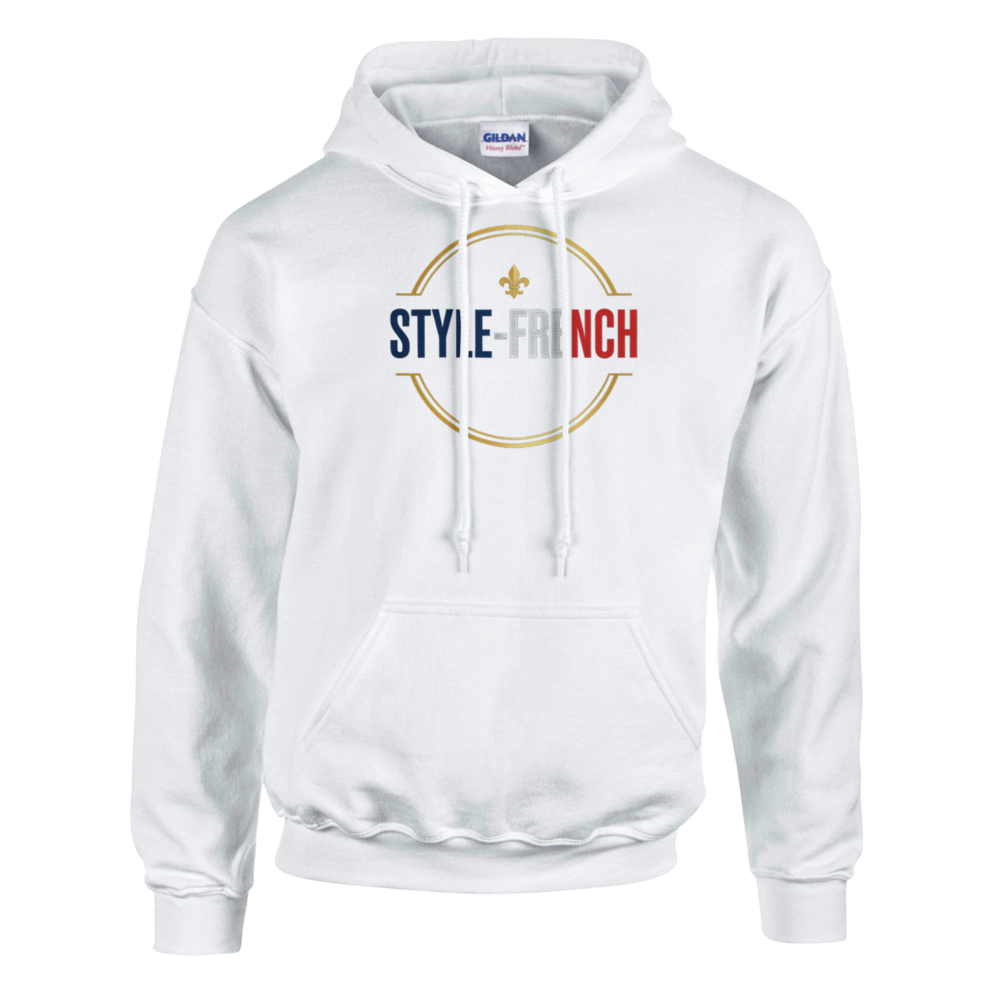 Sweat à capuche unisexe bordeaux Ville de France - Confort premium