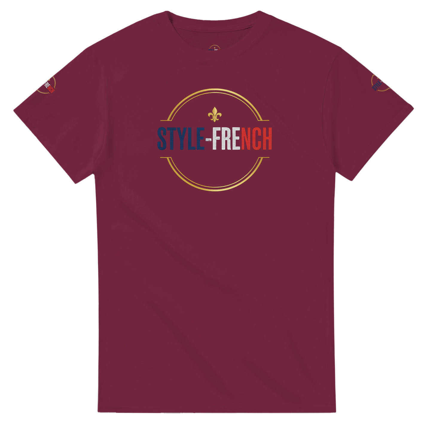 T-shirt Homme Œil de la République - Coton Épais à Coupe Classique