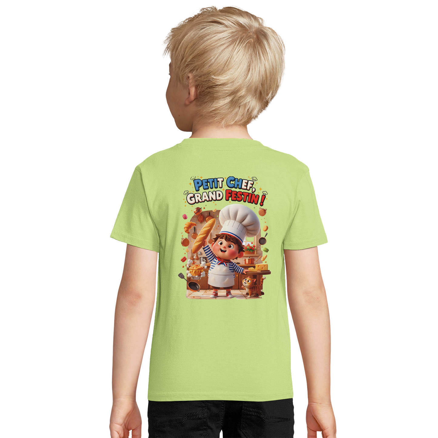 T-Shirt Petit Chef Grand Festin – 100% Coton Bio