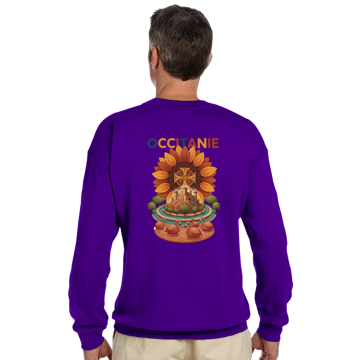 Sweat-shirt Unisexe Occitanie – Sweat Confortable et Résistant