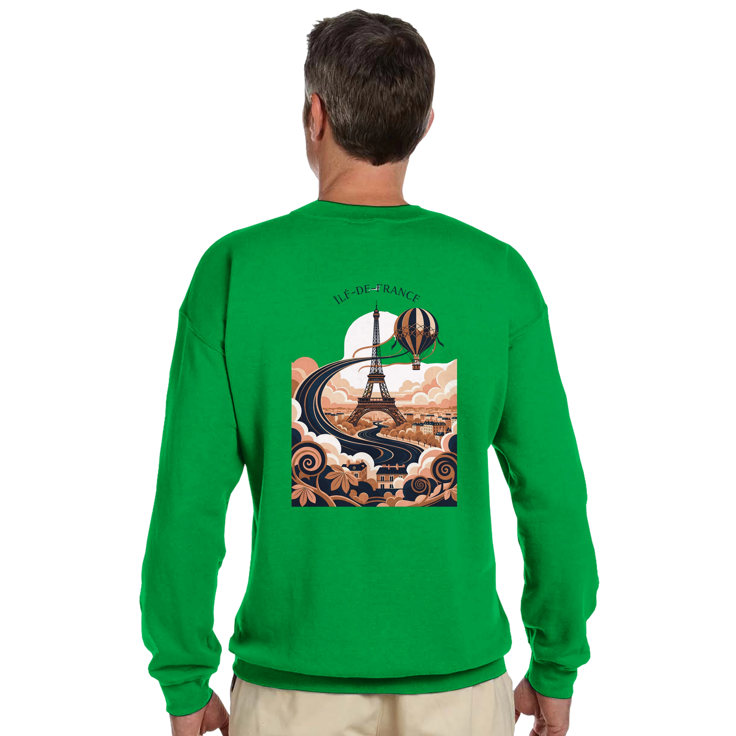 Sweat-shirt Unisexe Île-de-France – Confort Premium et Coupe Classique