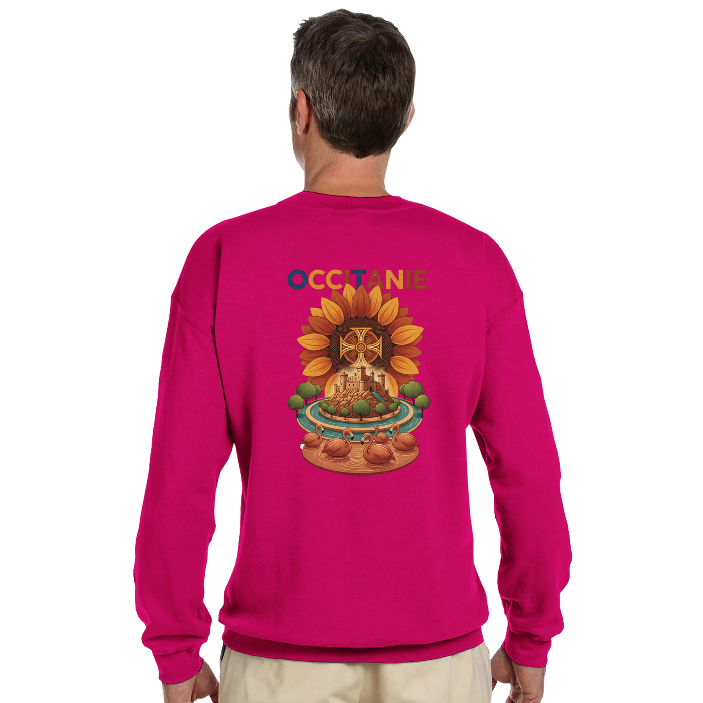 Sweat-shirt Unisexe Occitanie – Sweat Confortable et Résistant