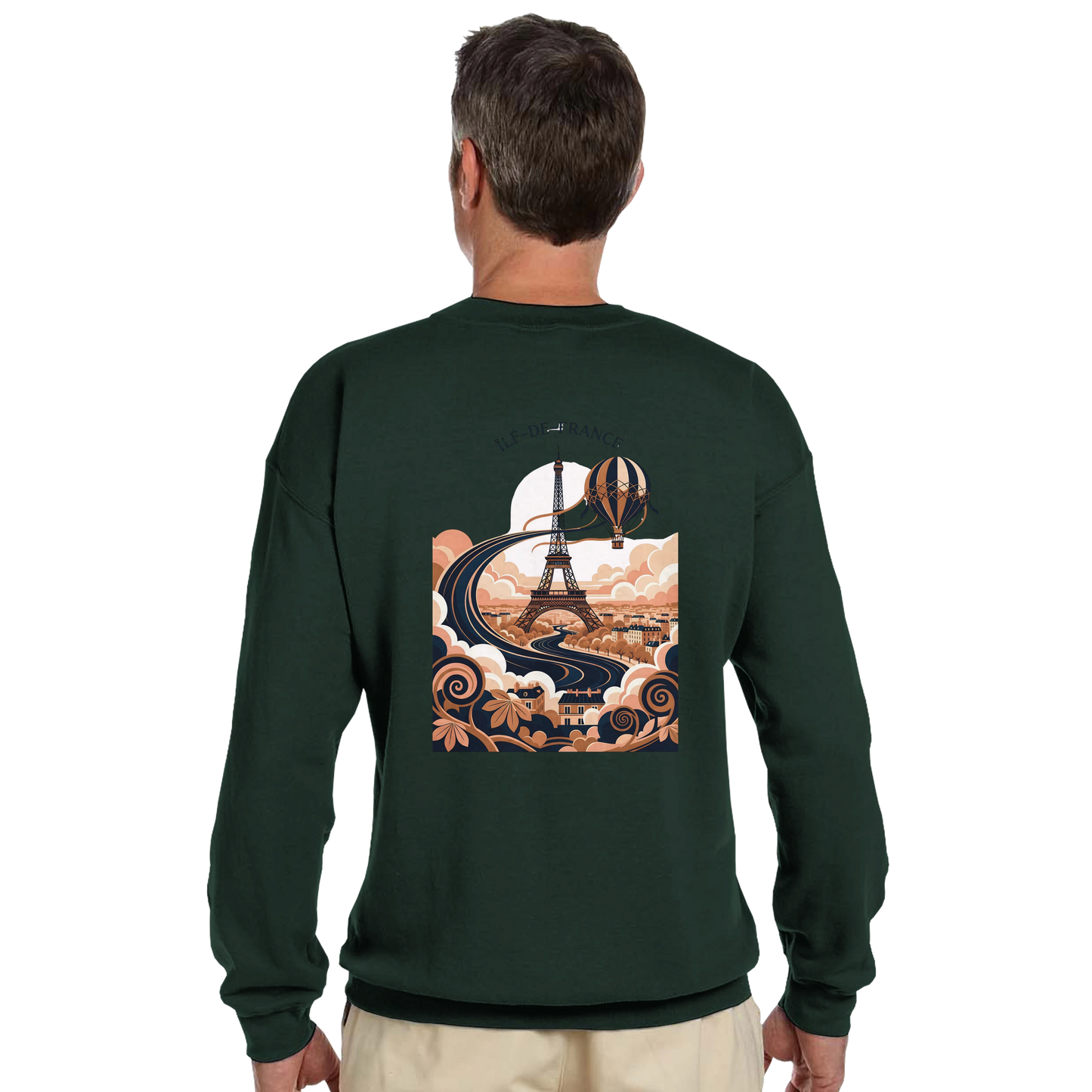 Sweat-shirt Unisexe Île-de-France – Confort Premium et Coupe Classique