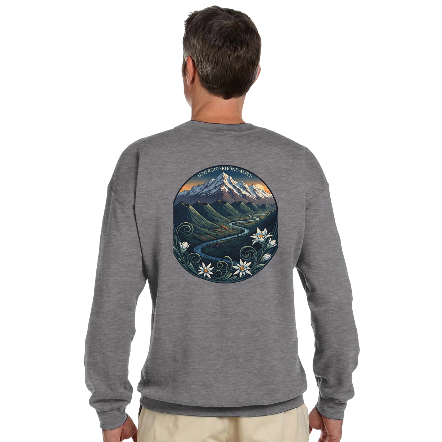 Sweat-shirt Unisexe Auvergne-Rhône-Alpes – Confort Classique