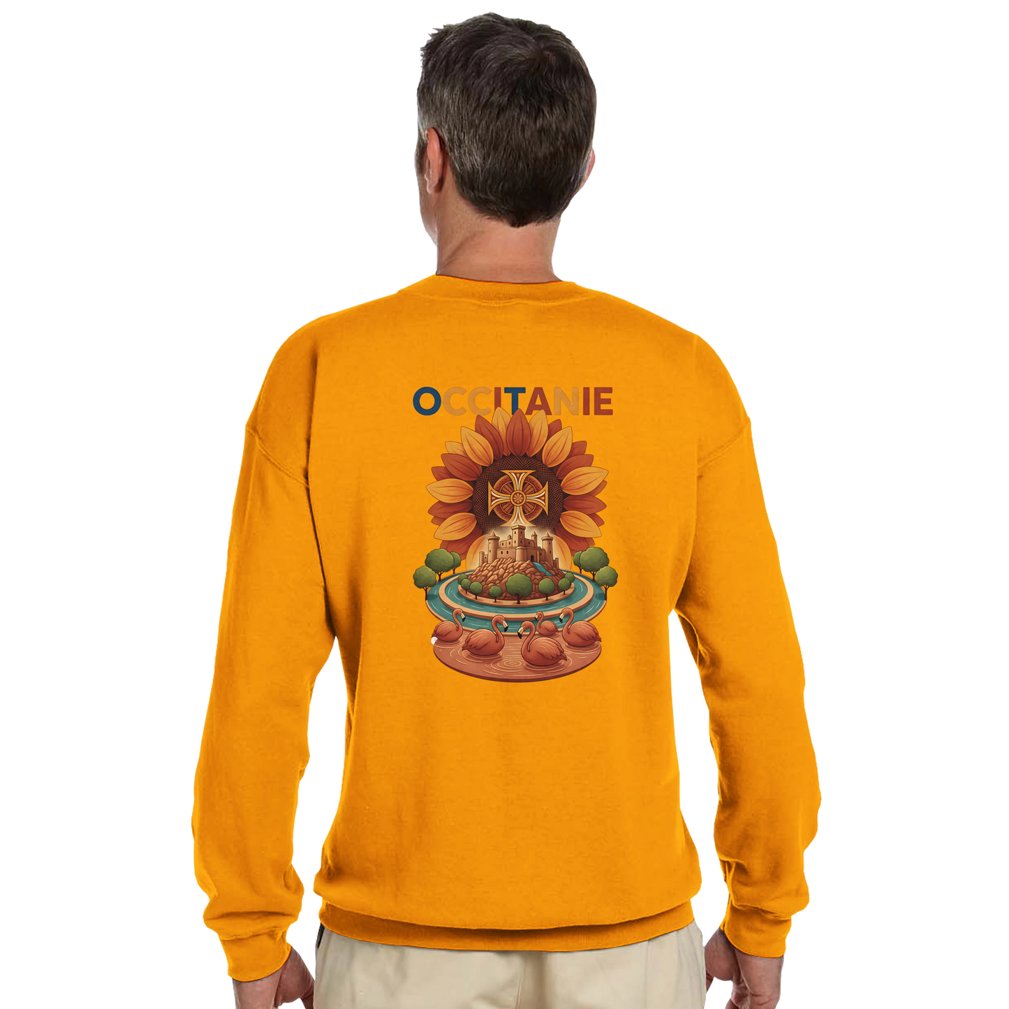 Sweat-shirt Unisexe Occitanie – Sweat Confortable et Résistant
