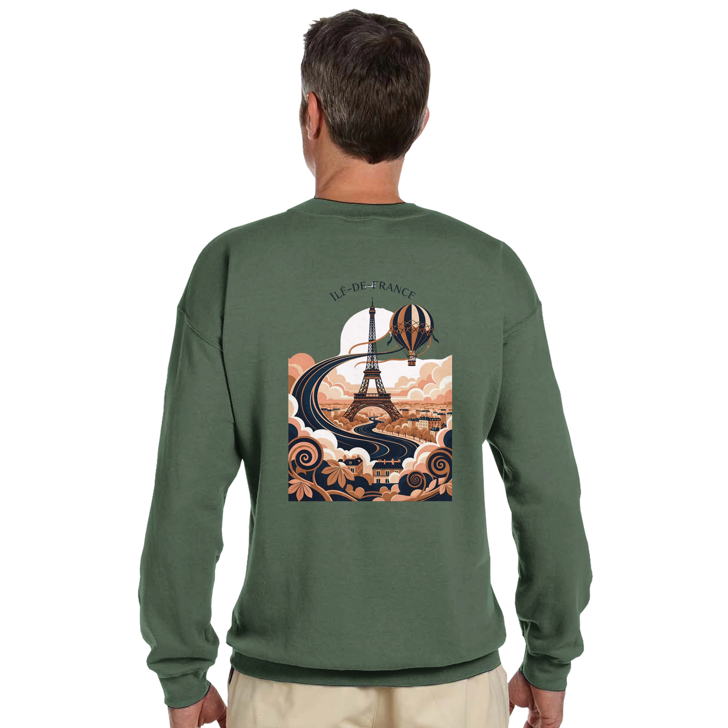 Sweat-shirt Unisexe Île-de-France – Confort Premium et Coupe Classique