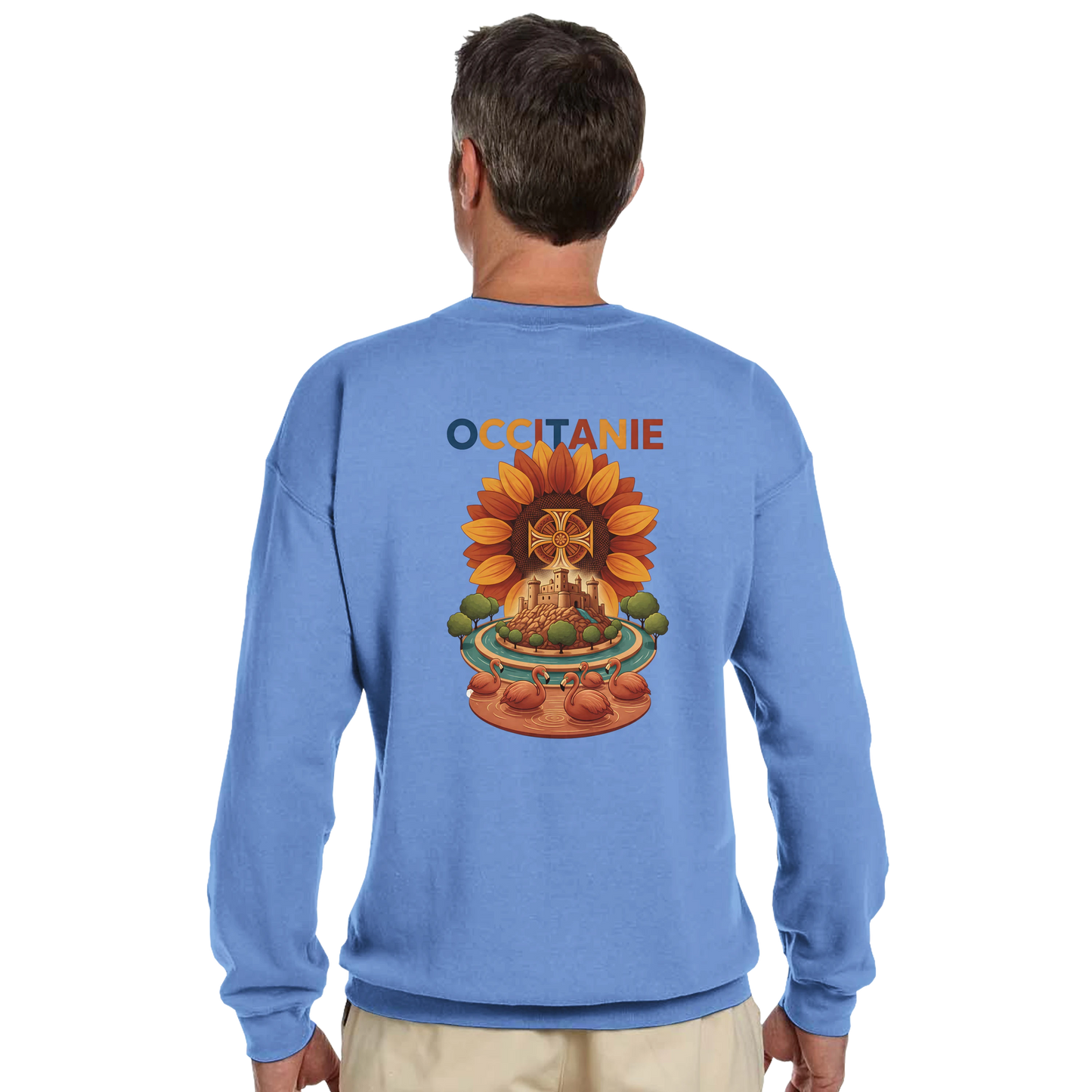 Sweat-shirt Unisexe Occitanie – Sweat Confortable et Résistant