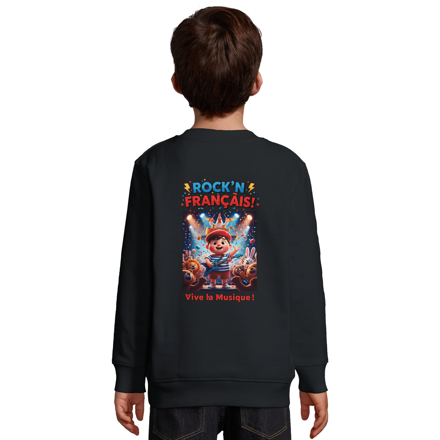 Sweat-shirt garçon  Rock'n Français – Coton Éco-Responsable