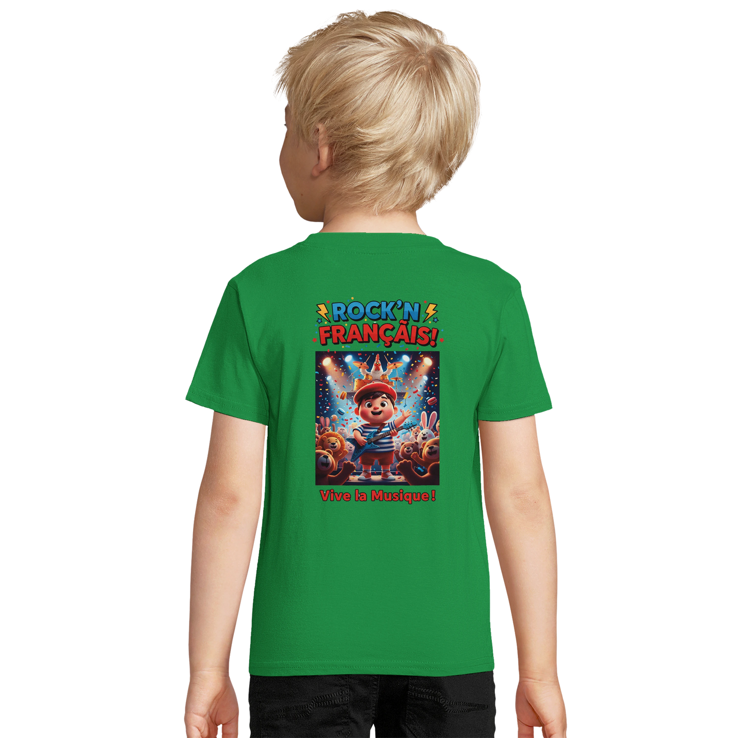 T-shirt Garçon Rock'n Français – Coton Bio Confortable