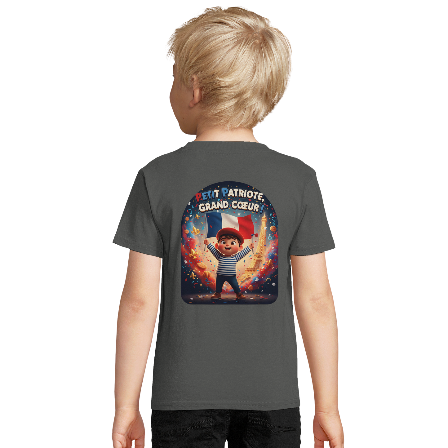 T-shirt Garçon Petit Patriote - Coton Bio Premium