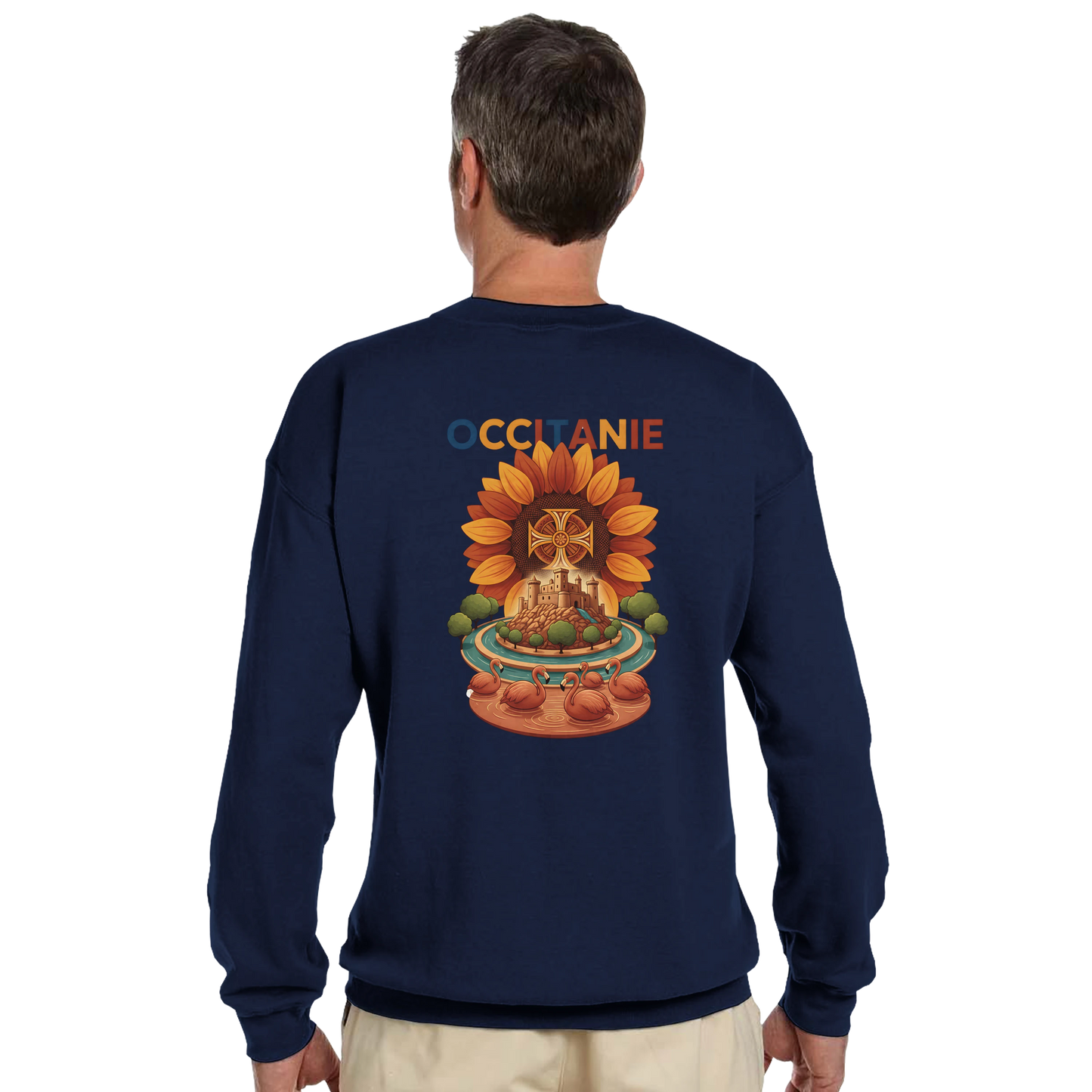 Sweat-shirt Unisexe Occitanie – Sweat Confortable et Résistant