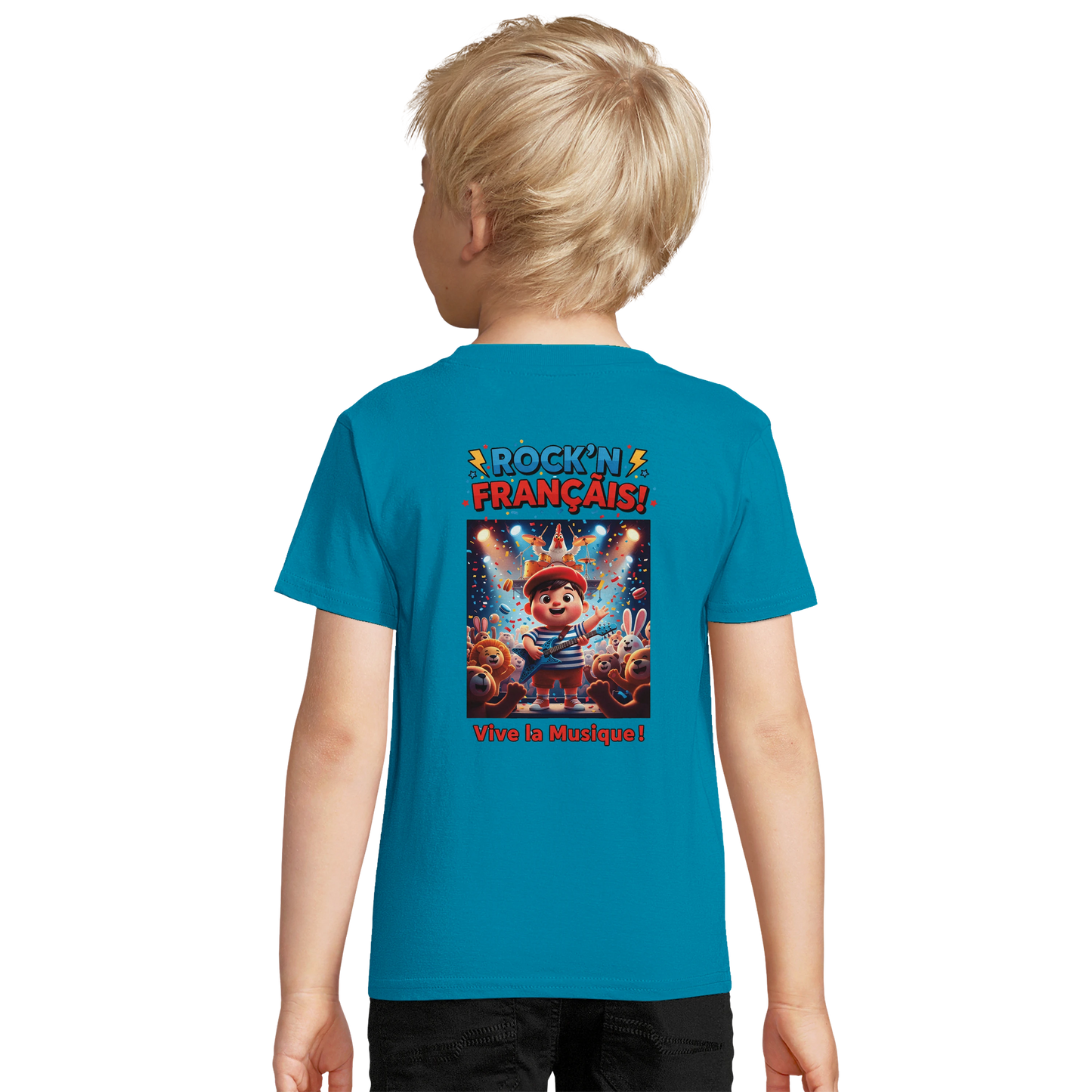 T-shirt Garçon Rock'n Français – Coton Bio Confortable