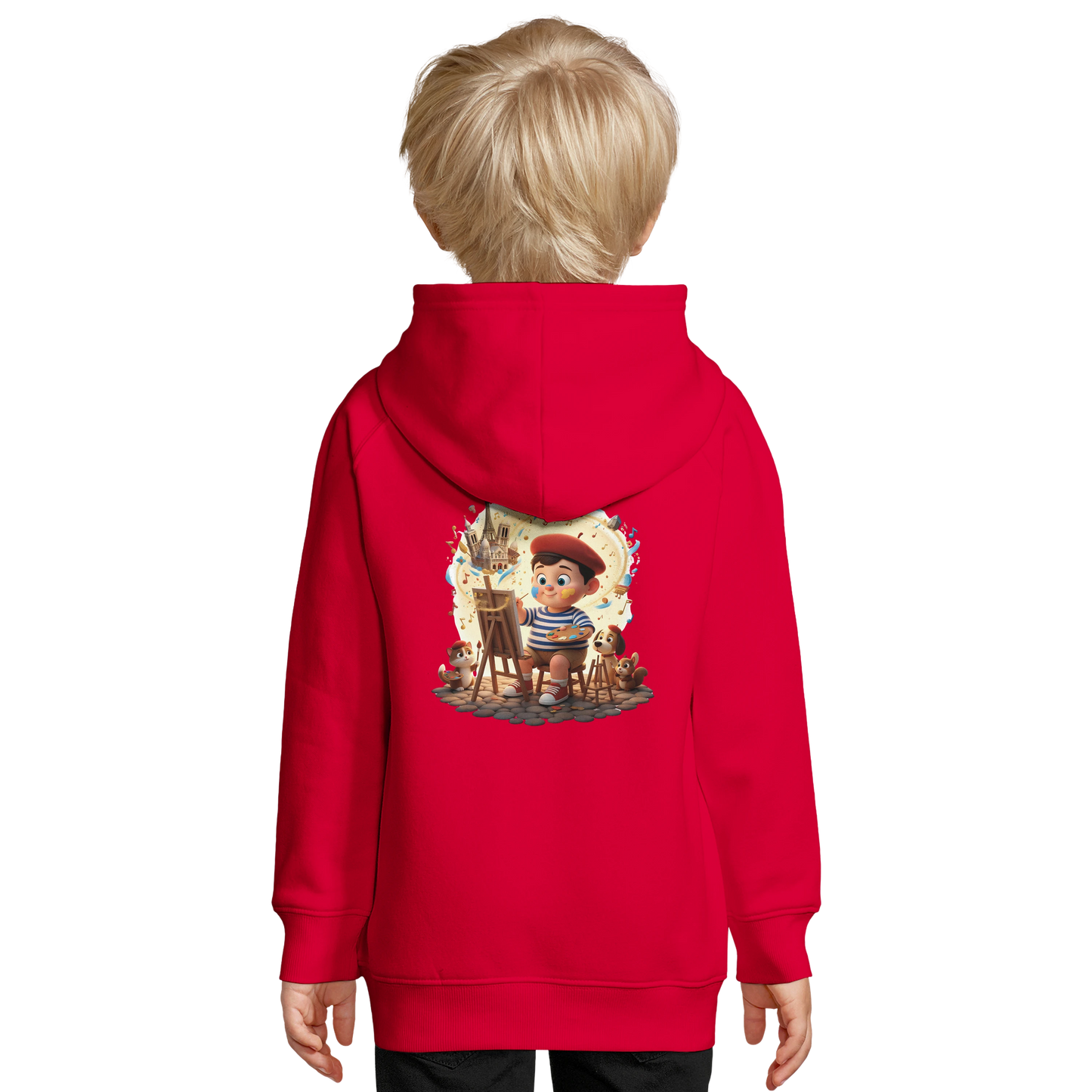 Sweat à Capuche garçon Petit Artiste de France – Coton Bio Durable